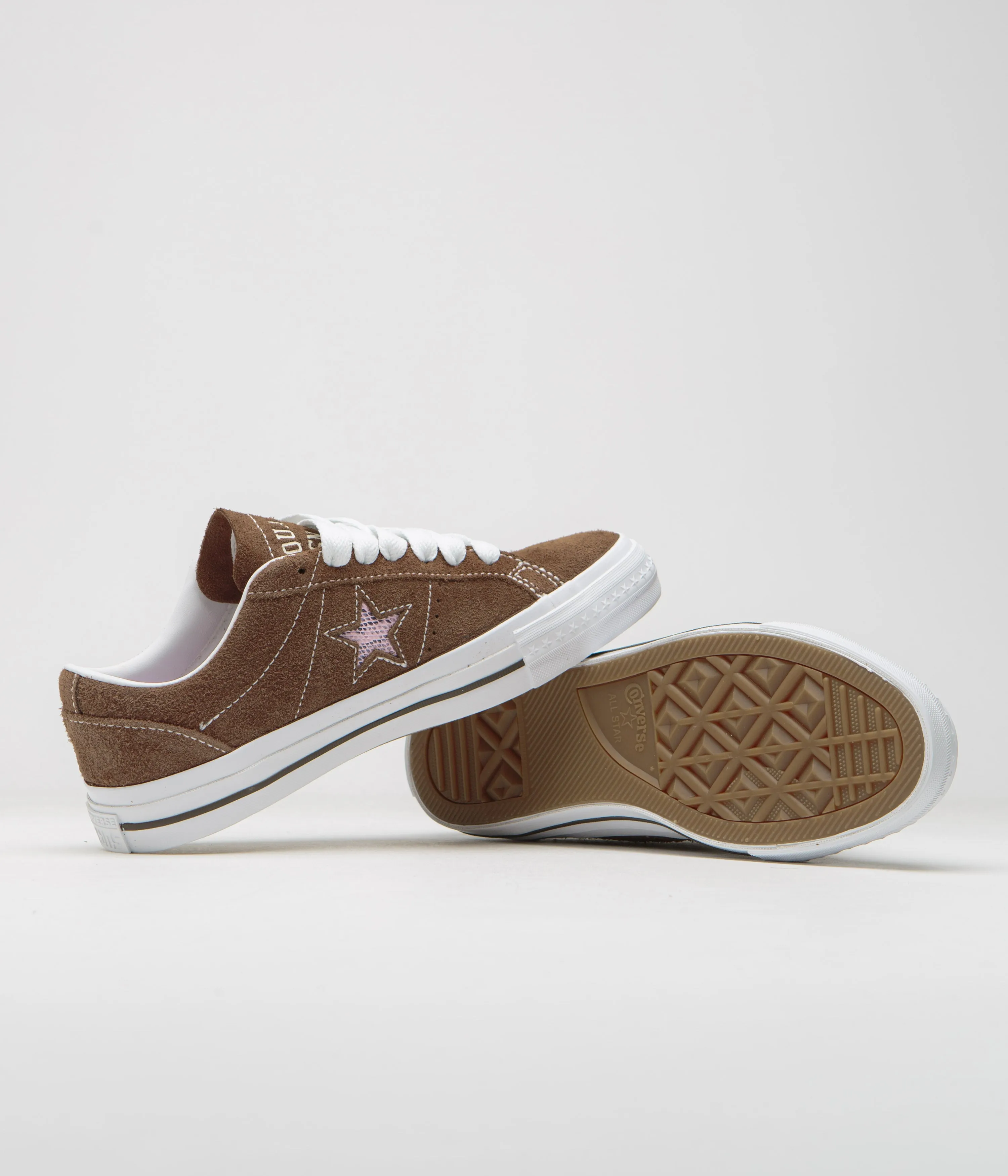 Chaussures Converse x Quartersnacks One Star Pro Ox - Girofle foncé / Blanc / Cerise