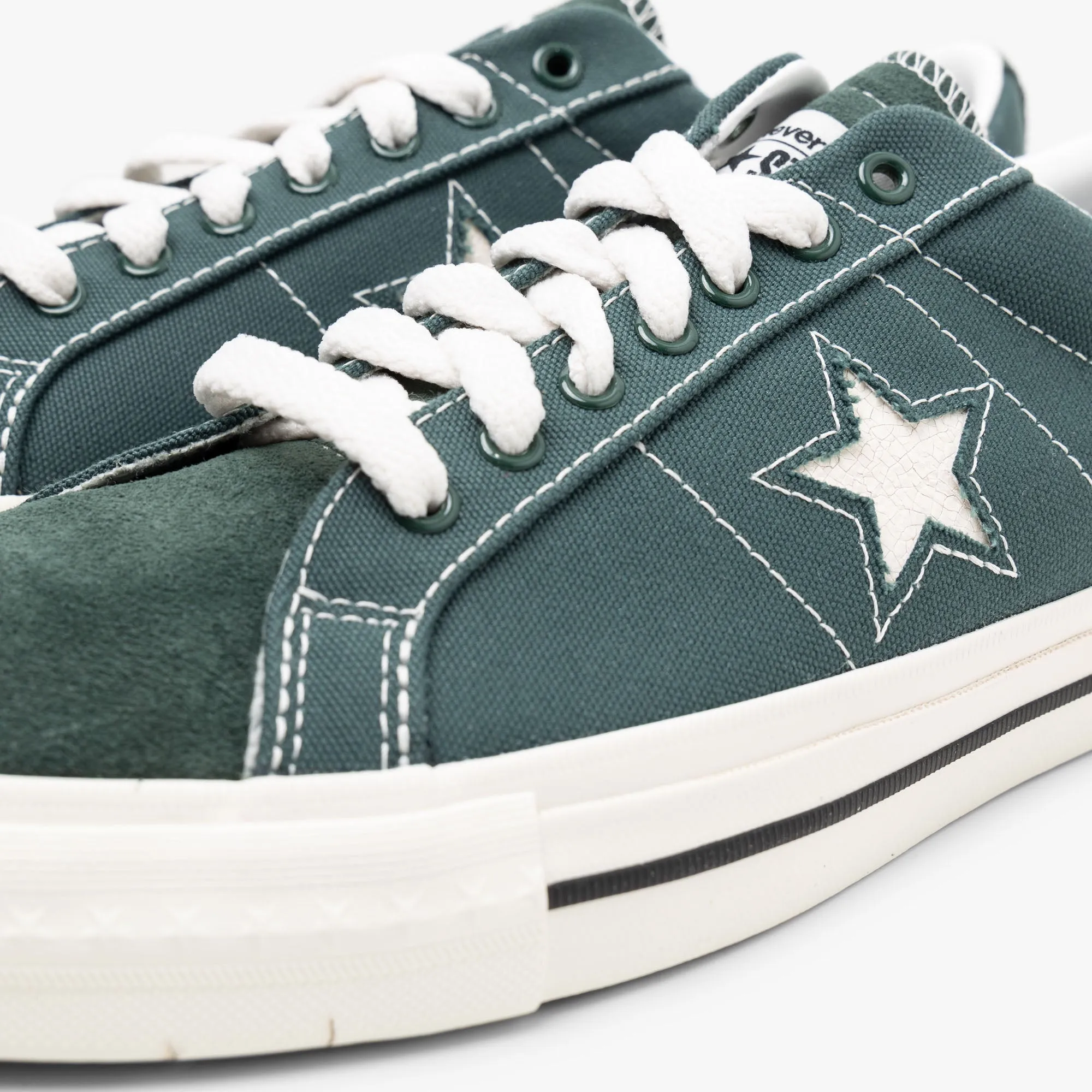 Converse x thisisneverthat One Star Pro Ox Trekking Vert / Noir - Blanc