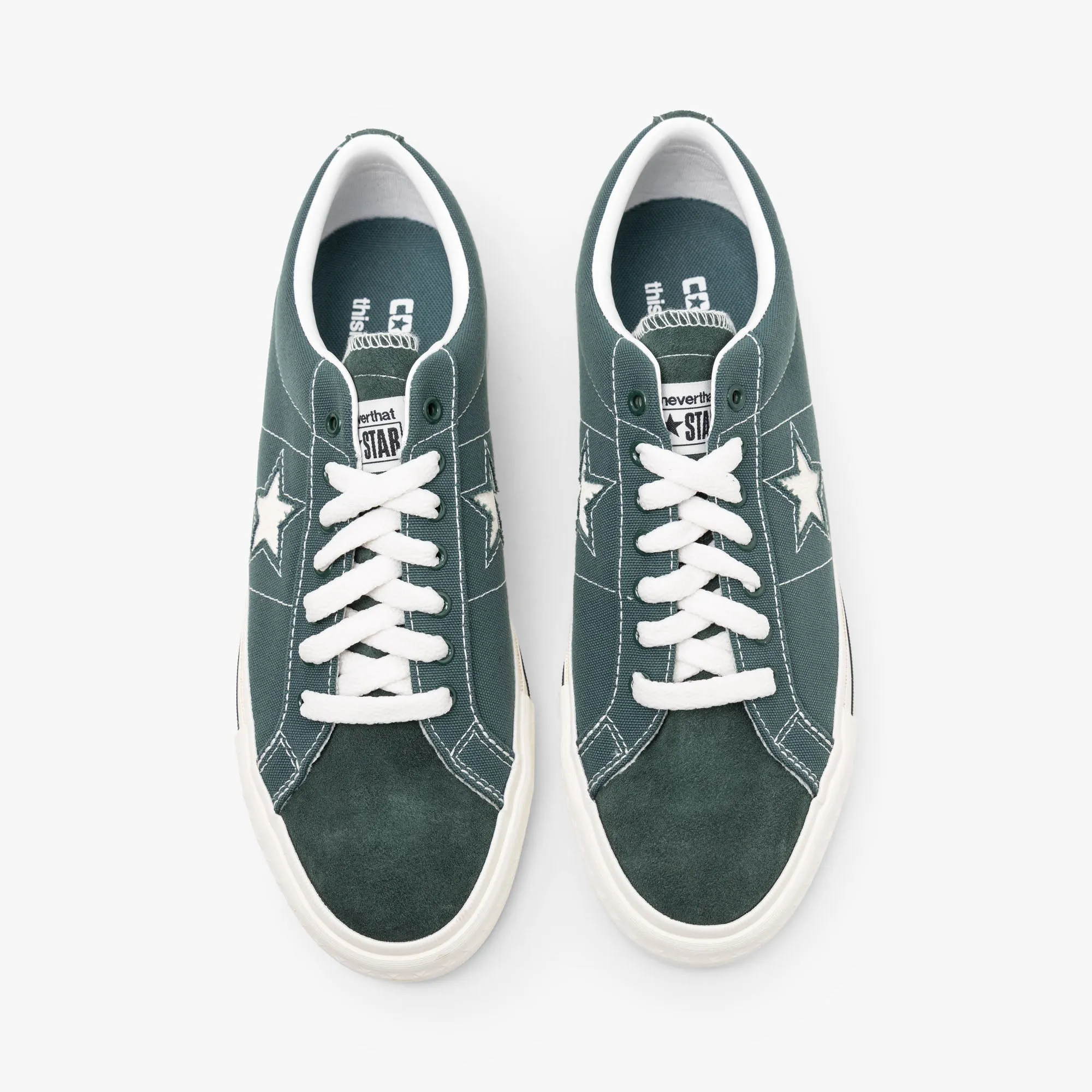 Converse x thisisneverthat One Star Pro Ox Trekking Vert / Noir - Blanc