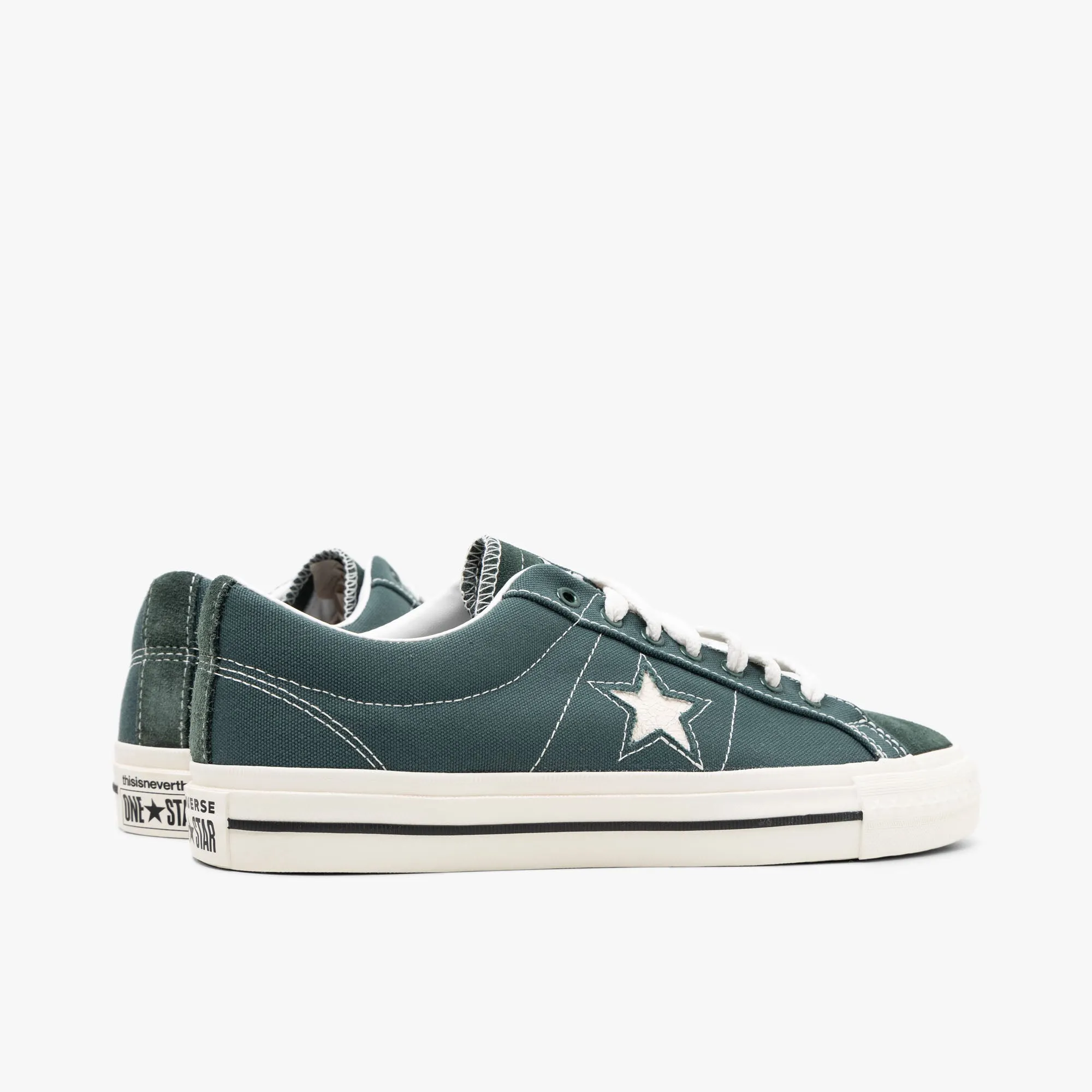 Converse x thisisneverthat One Star Pro Ox Trekking Vert / Noir - Blanc