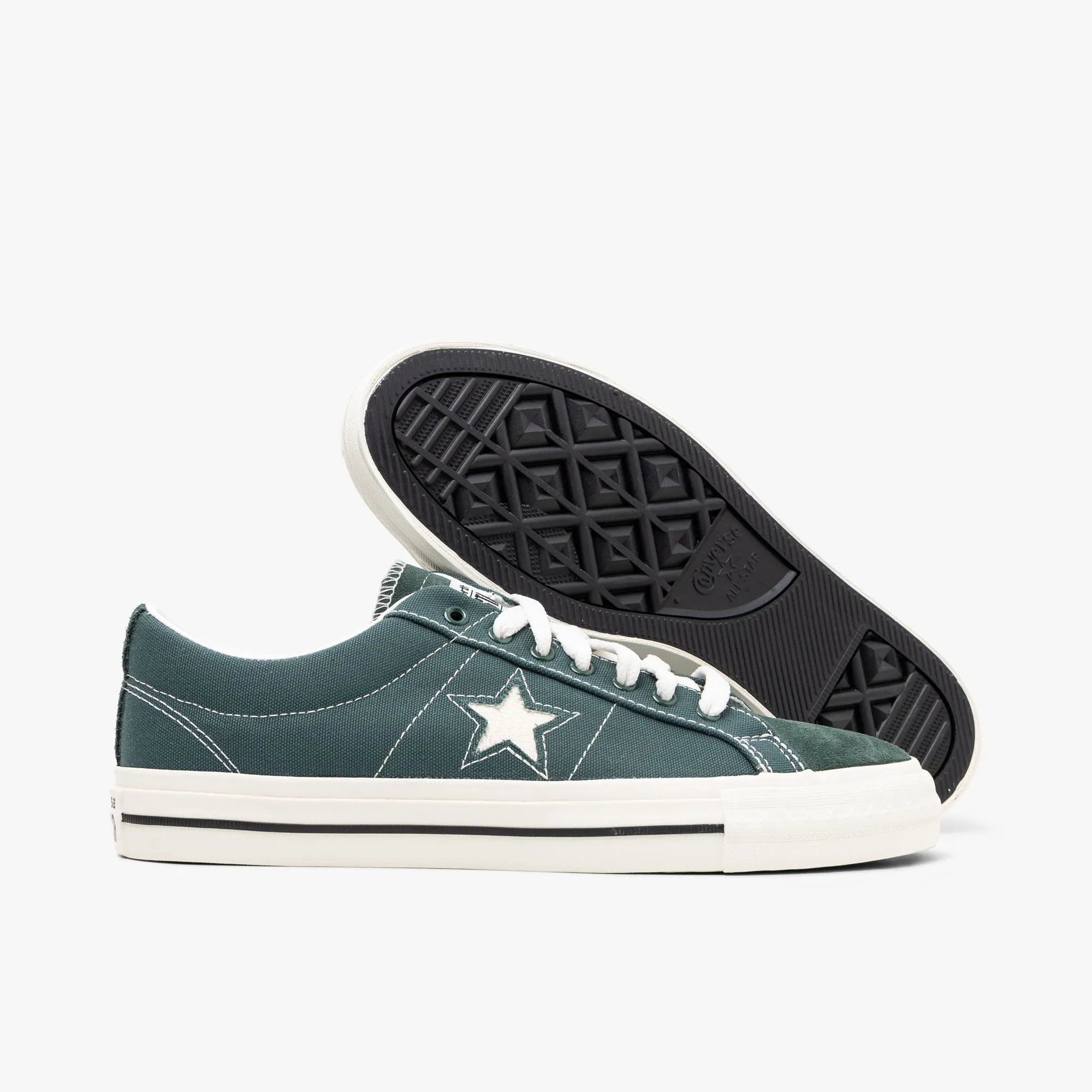Converse x thisisneverthat One Star Pro Ox Trekking Vert / Noir - Blanc