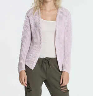 Cardigan Cool Days en rose délavé