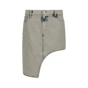 Coperni Minijupe asymétrique bleue pour femme