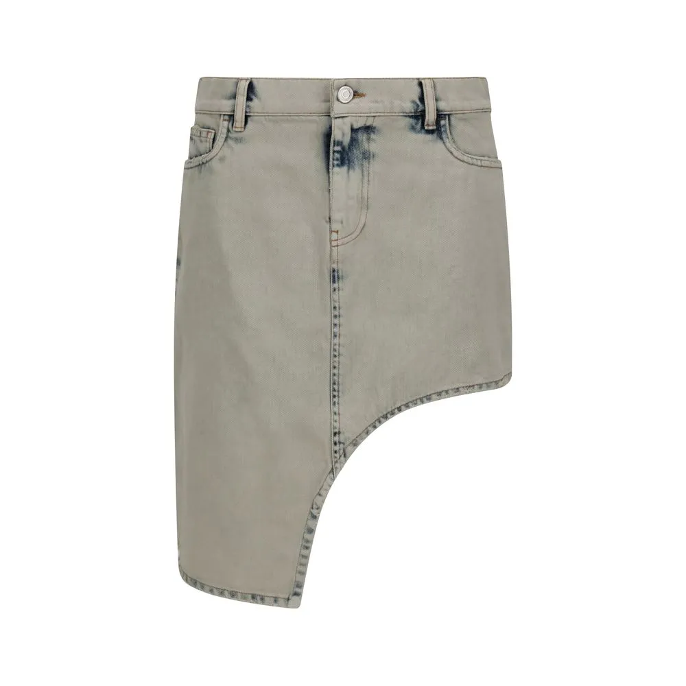 Coperni Minijupe asymétrique bleue pour femme