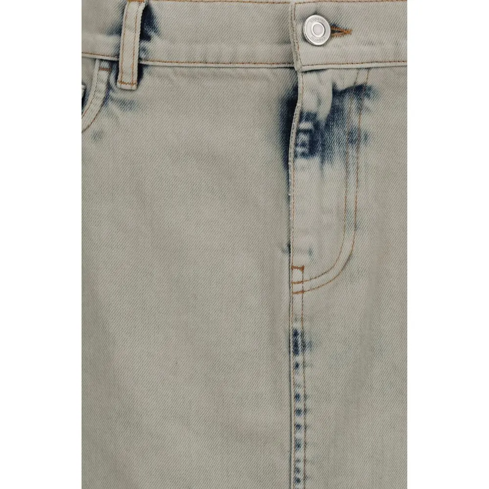 Coperni Minijupe asymétrique bleue pour femme