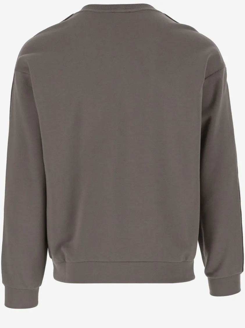 Pull en Coton et Cachemire avec Logo