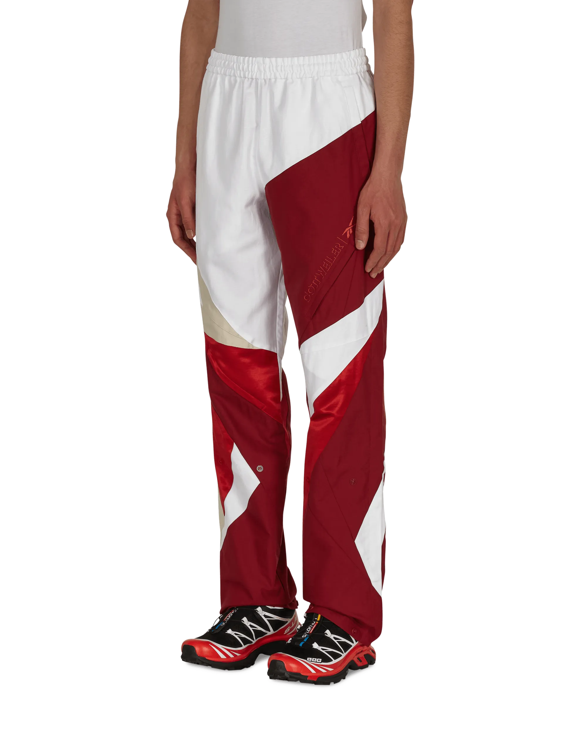 Cottweiler Hybrid Pants Red Anti-Fake Remarketing Advertising Ribbed Detail