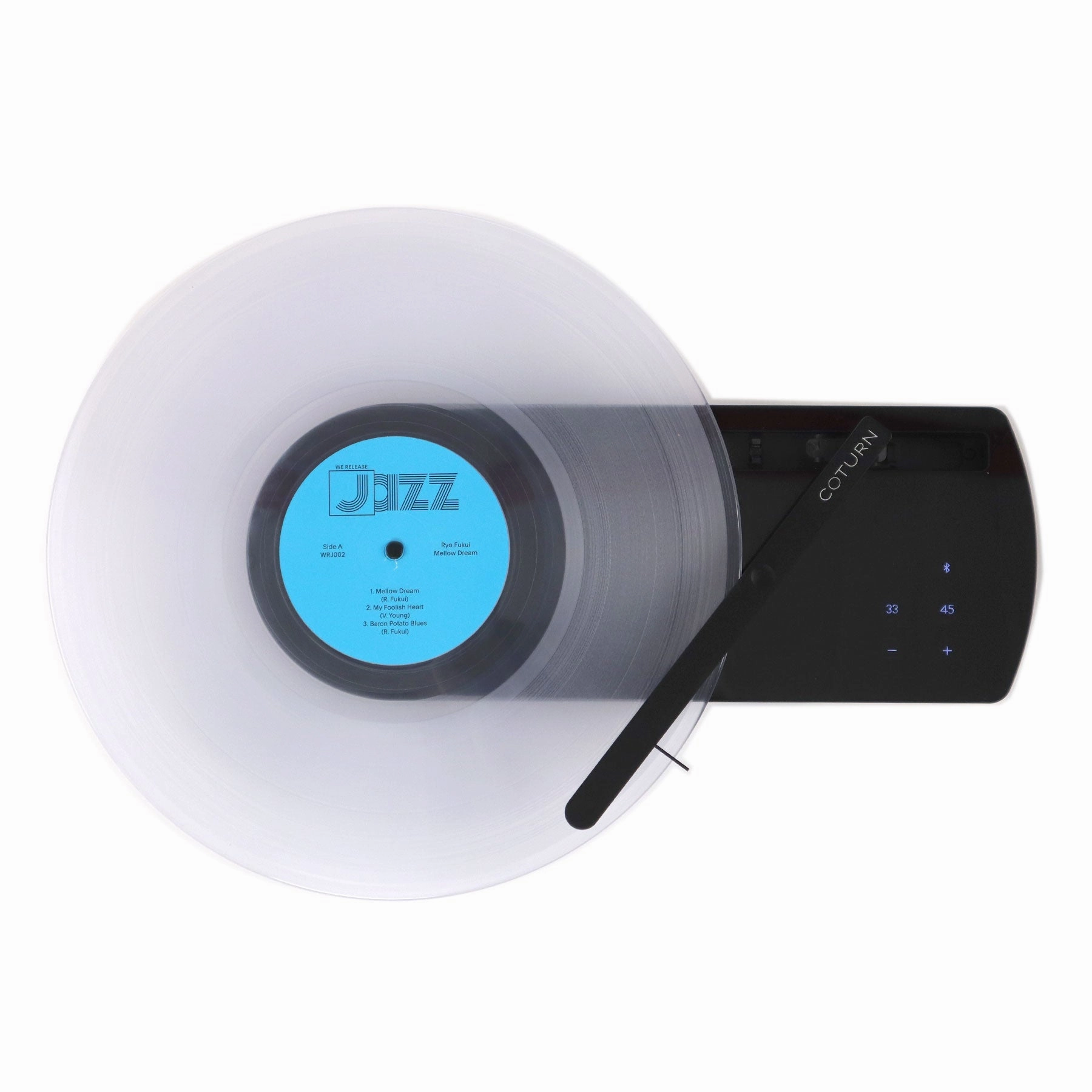 Coturn: CT-01 Portable Bluetooth Turntable - Black hi-fi DAC amp combo,hi-fi speaker impedance matcher,hi-fi RCA switch