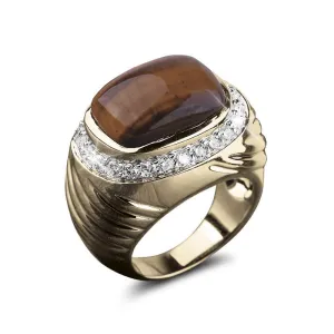 Bague Œil de Tigre Couguar