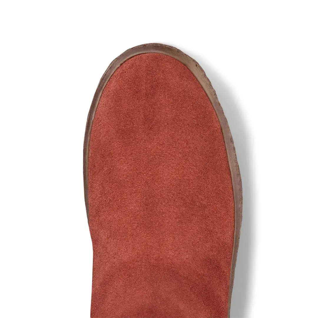 Cougar - Bottes d'hiver imperméables pour femmes en daim balai avec laine d'agneau véritable (BROOM-RUSSET)