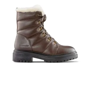 Cougar - Bottes d'hiver imperméables en cuir pour femmes (VANTAGE-DKBRN)