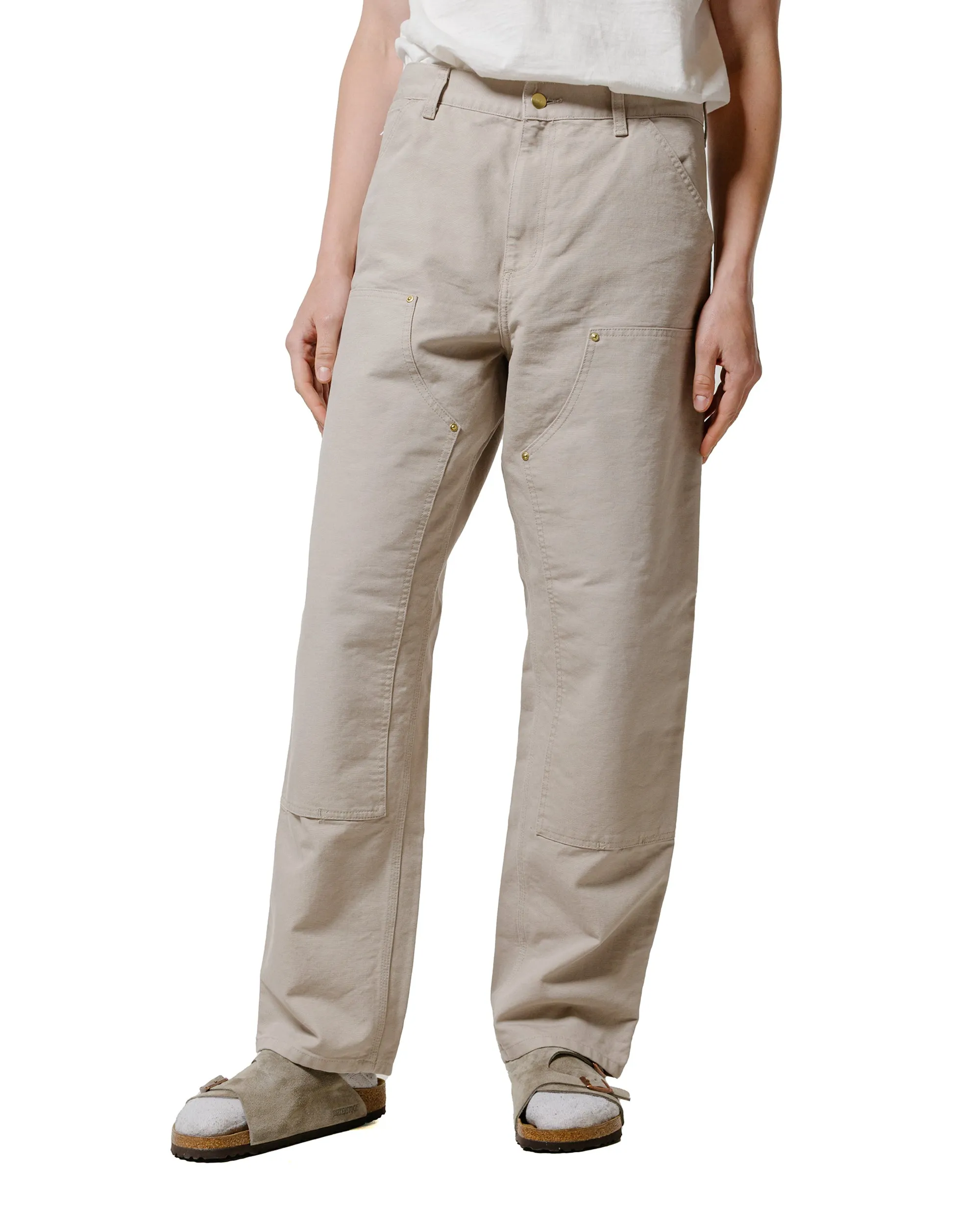 Zip Layer Anti - Midnight Carhartt W.I.P. Double Knee Pant Canvas Dusky Beige Stone Canvas