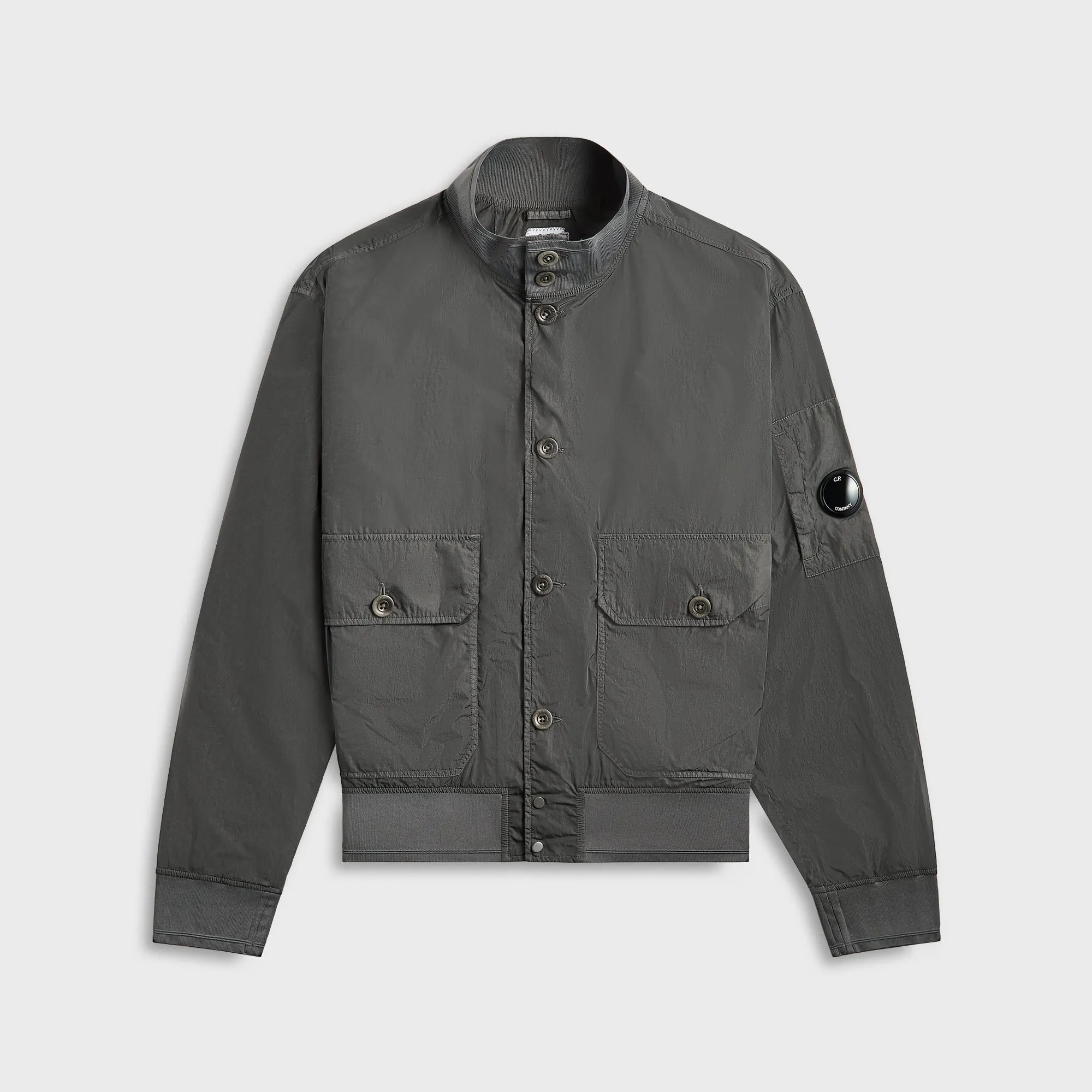 Pouch C.P. Company Chrome-R Full Button Jacket - Smoked Pearl