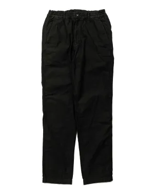 Sage De Cret Cotton/Linen Satin Back Crepe Tapered Pants Black Comfortable Award Ceremony Prestige