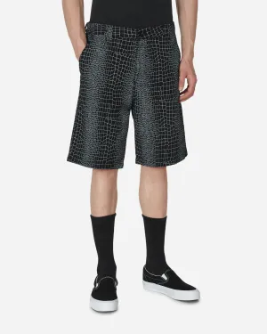 Crocodile Shorts Black Popular Product Non - Woven