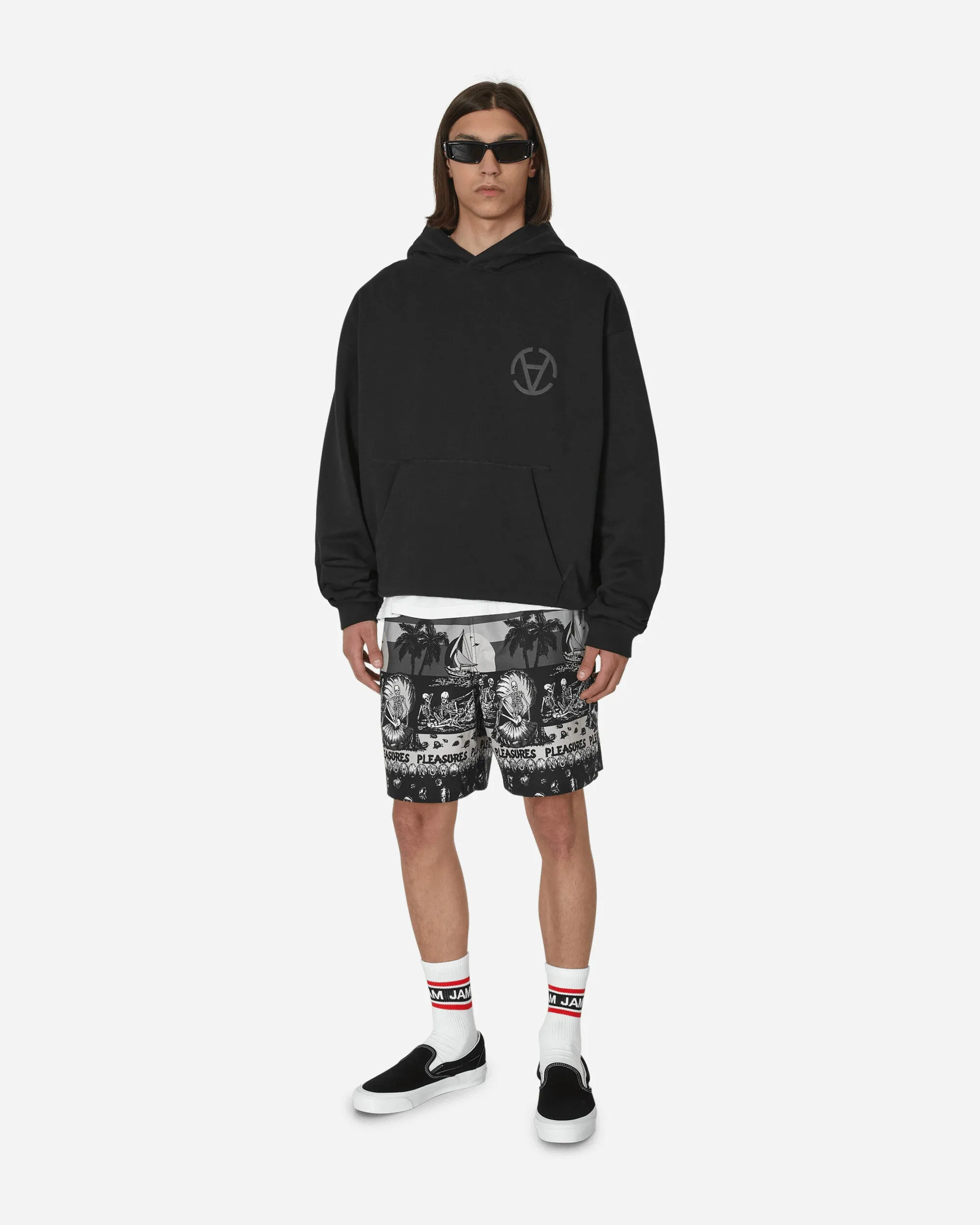 Beach Shorts Black Remembrance Vintage Aesthetic