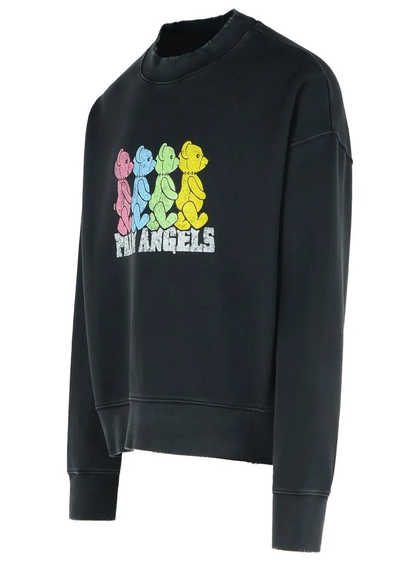 Sweat-shirt en coton noir Crossroads