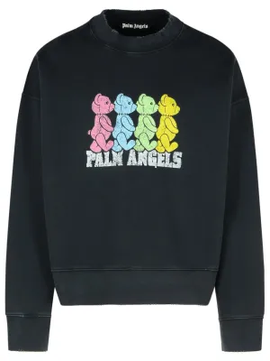Sweat-shirt en coton noir Crossroads