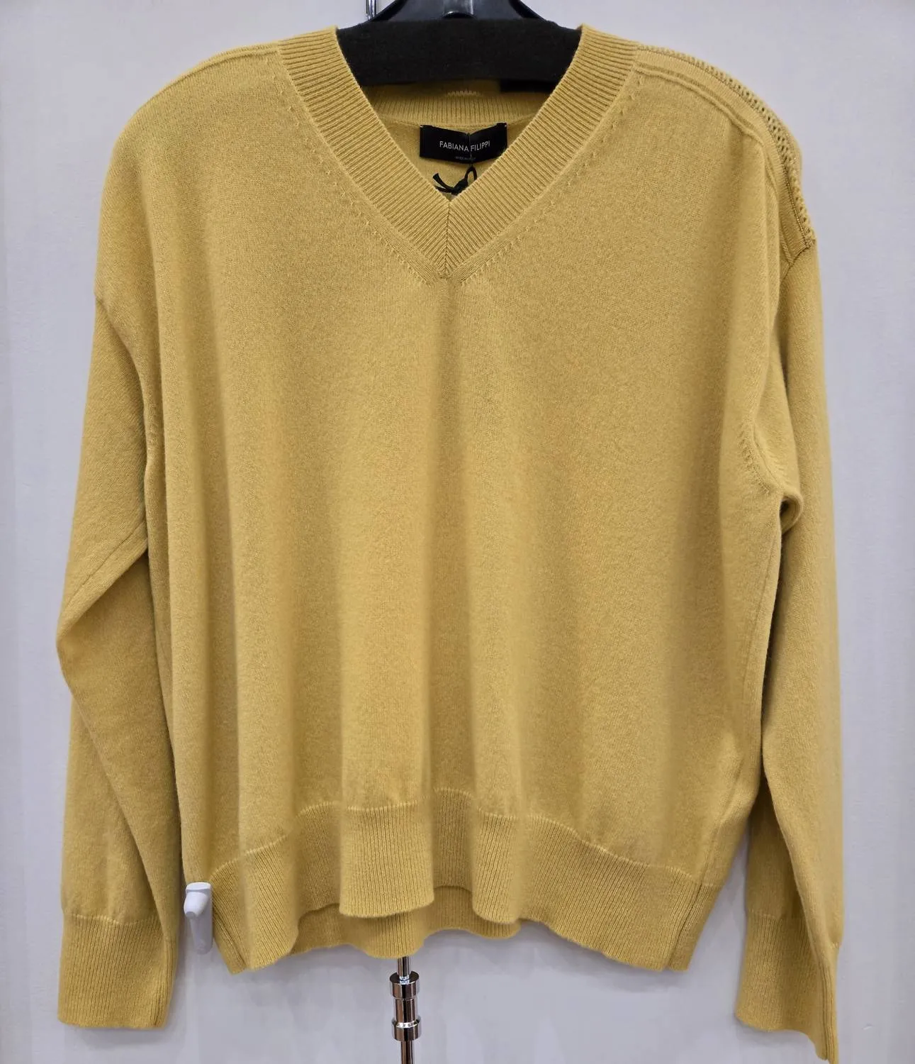 Pull col V en curcuma