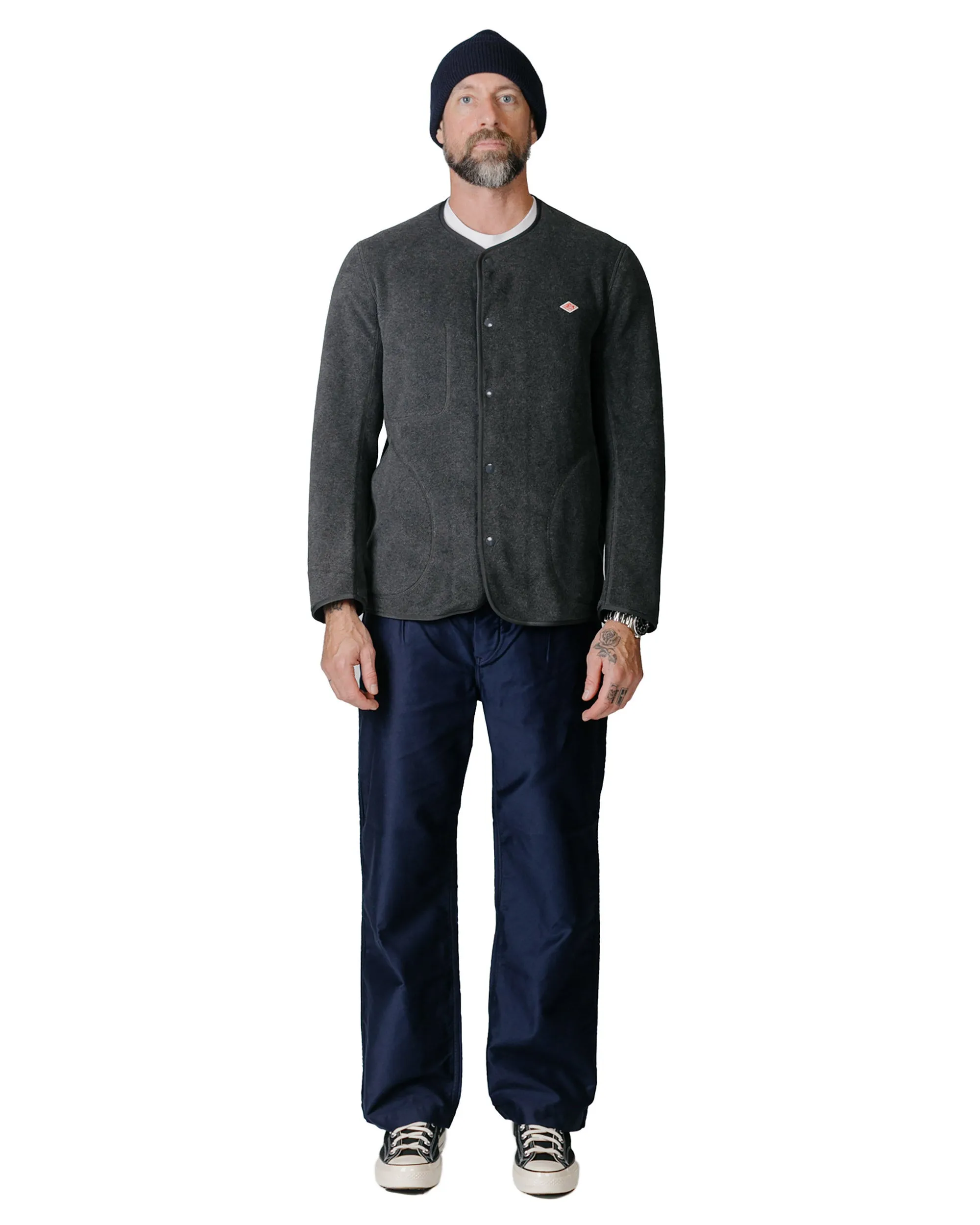 Danton Moleskin Work Pant Blue Comfortable Ruffle