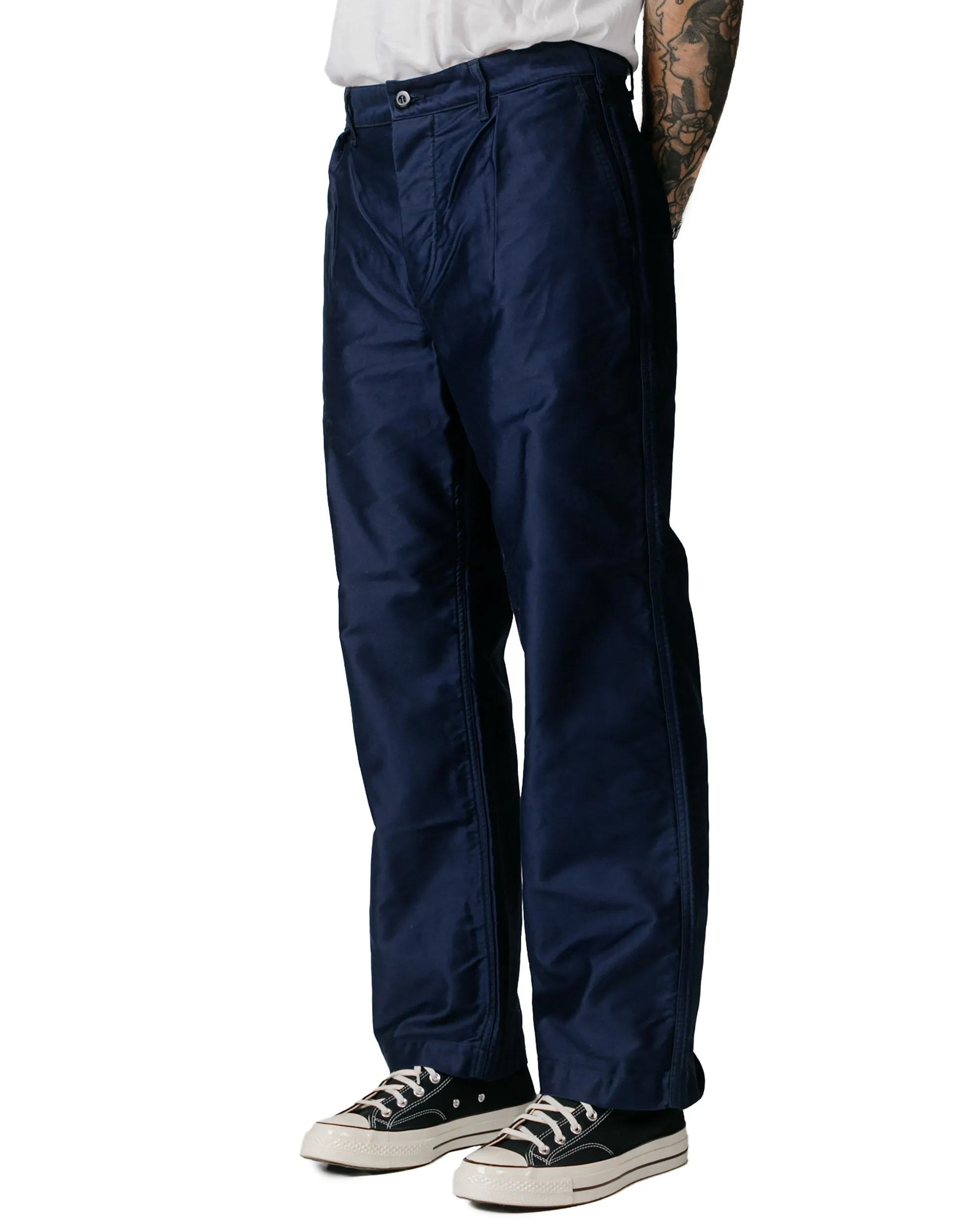Comfortable Particular Danton Moleskin Work Pant Blue