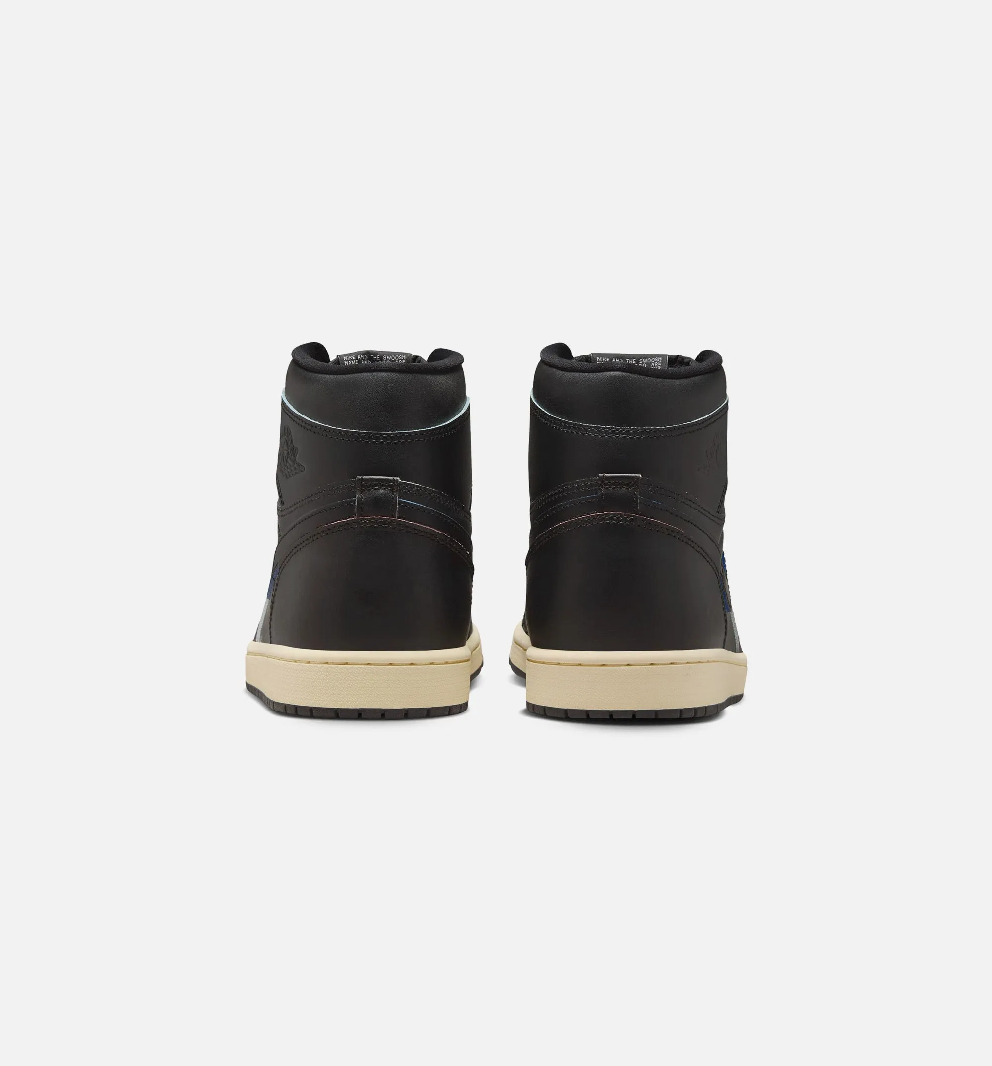 Comfortable Pointed Comfortable Buckle Up Knee High Boots Air Jordan 1 Retro High Og Black And Muslin Mens Lifestyle Shoe - Black/Black/Muslin