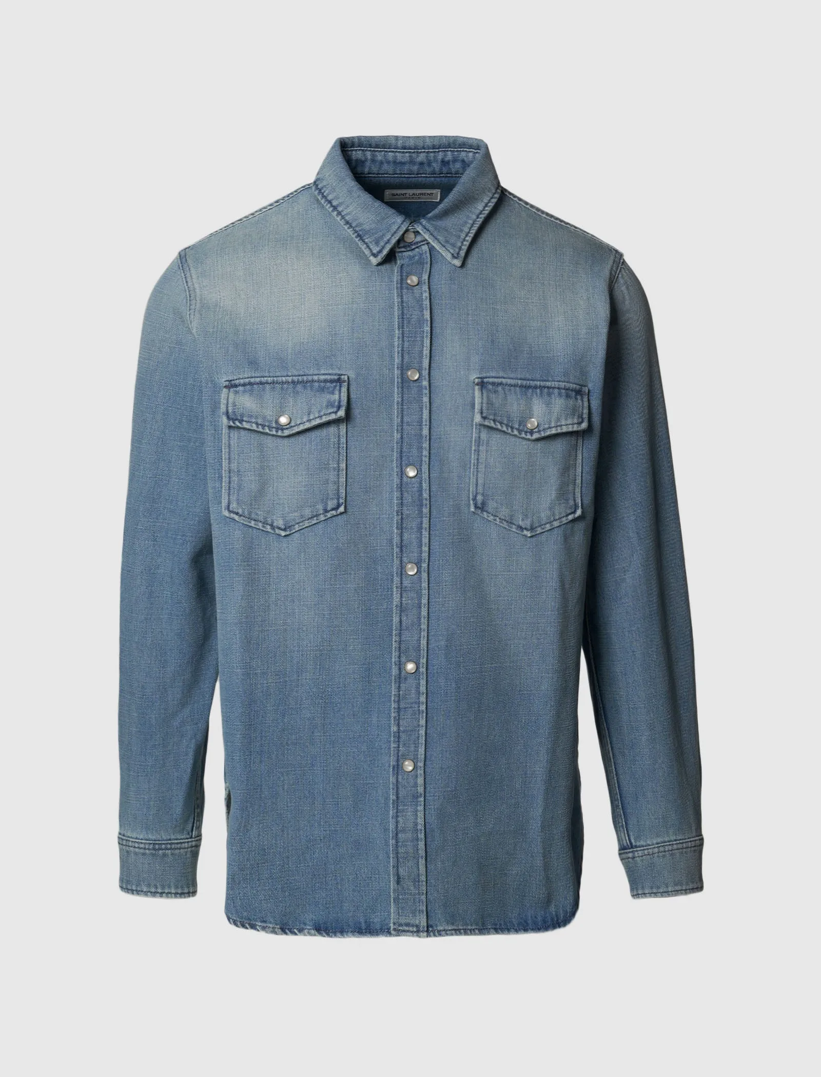 Denim Overshirt Functional-Fit-Fit Lightweight Lining