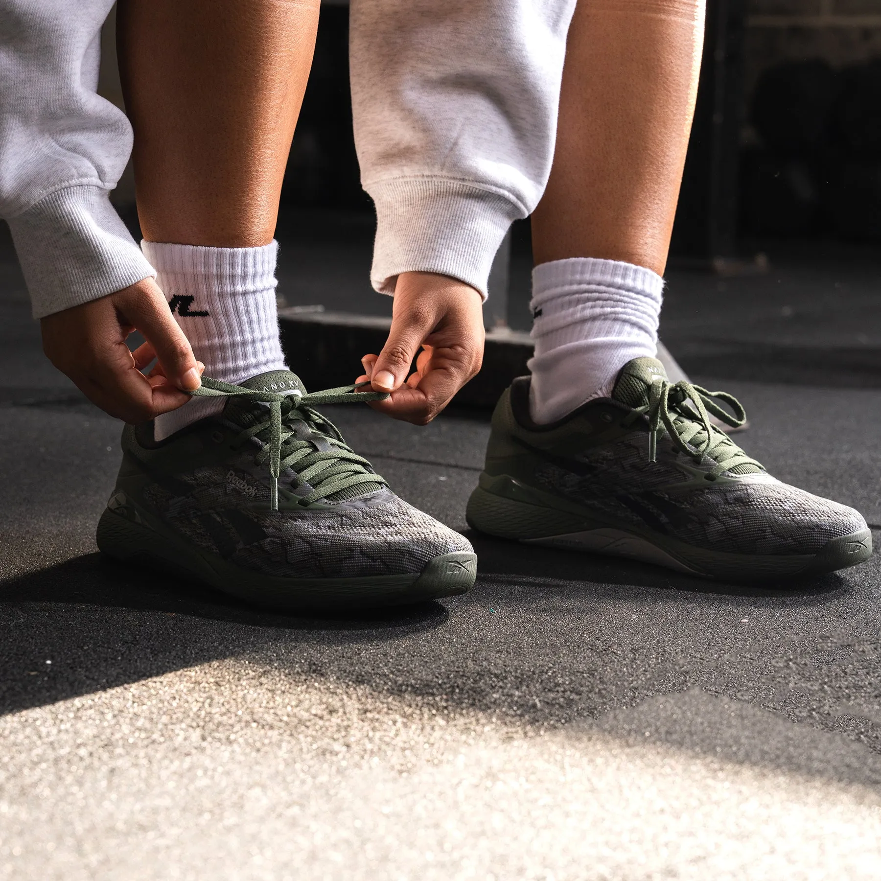 Breathable Surface Material Durability Boost Reebok - Nano X5 - Breakaway Green/Washed Black/Grey