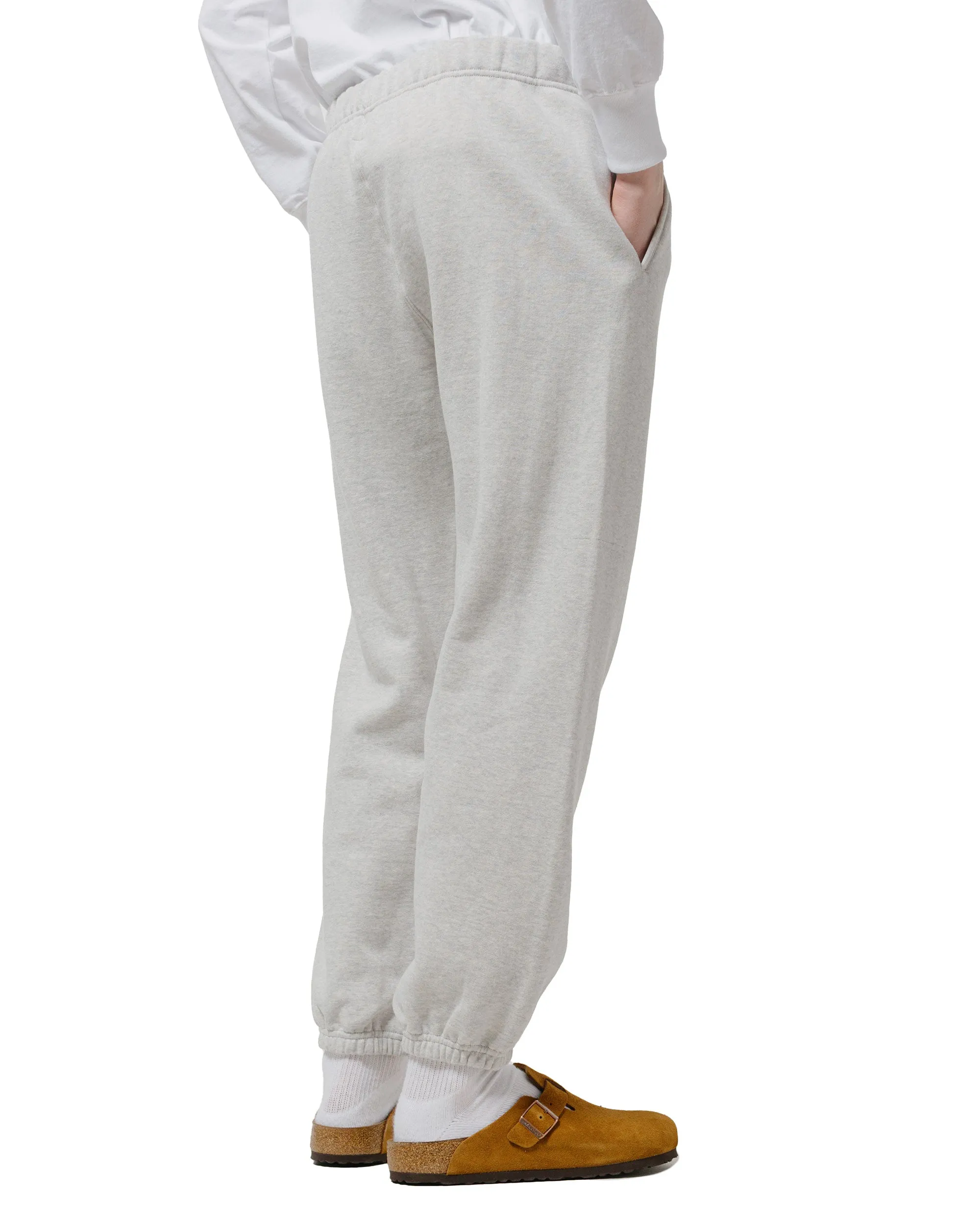 The Real Mccoy'S Mc24116 10 Oz. Loopwheel Sweat Pants Snow Gray Knitwear Delivering Comfortable Warmth