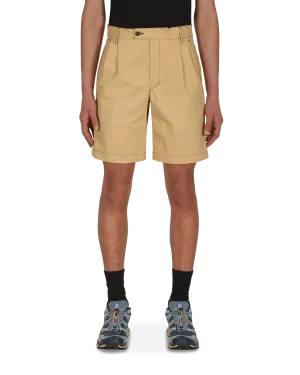 Insulated Liner Trunk Dad Shorts Beige