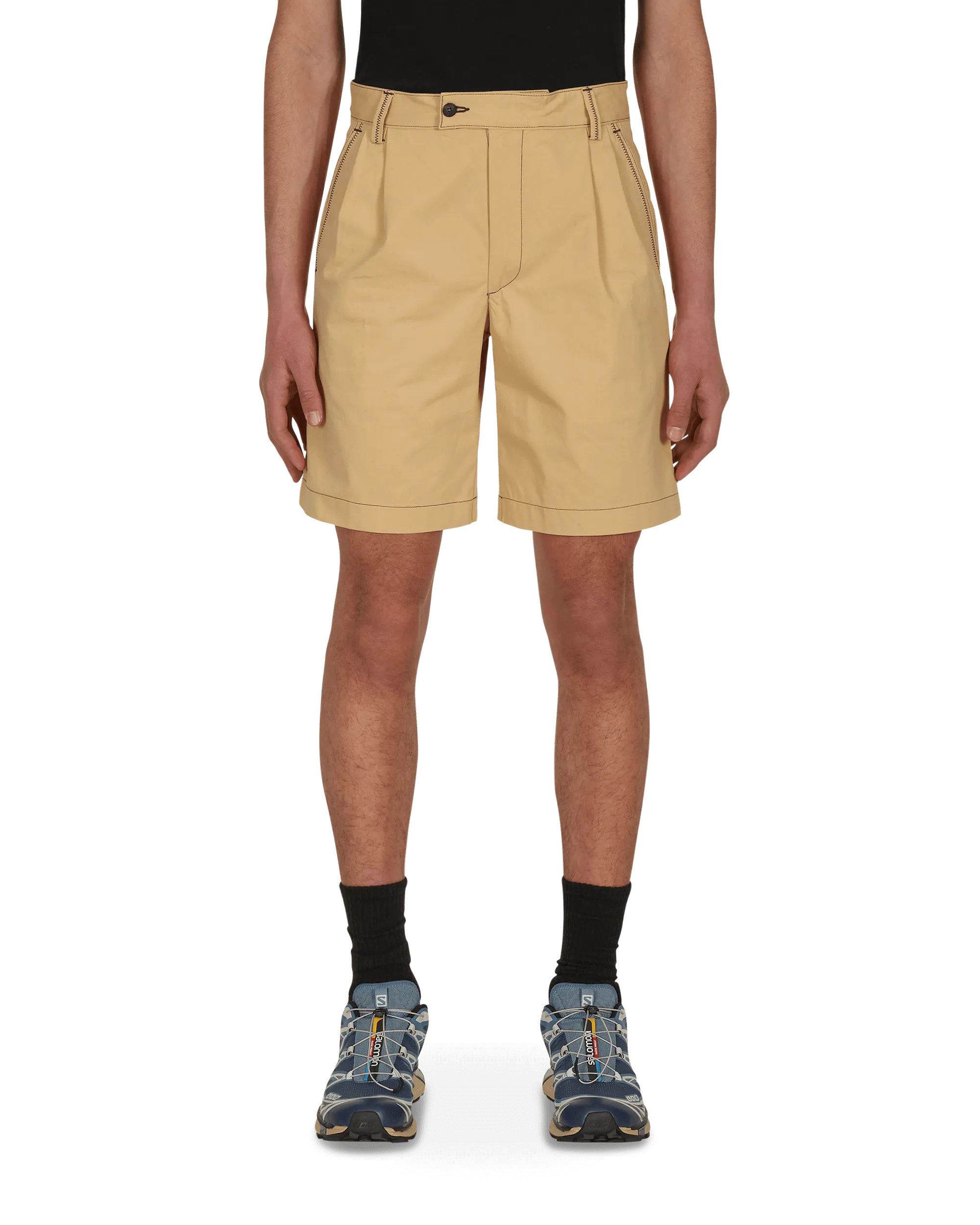 Washable Anti-Fake Influencer Dad Shorts Beige