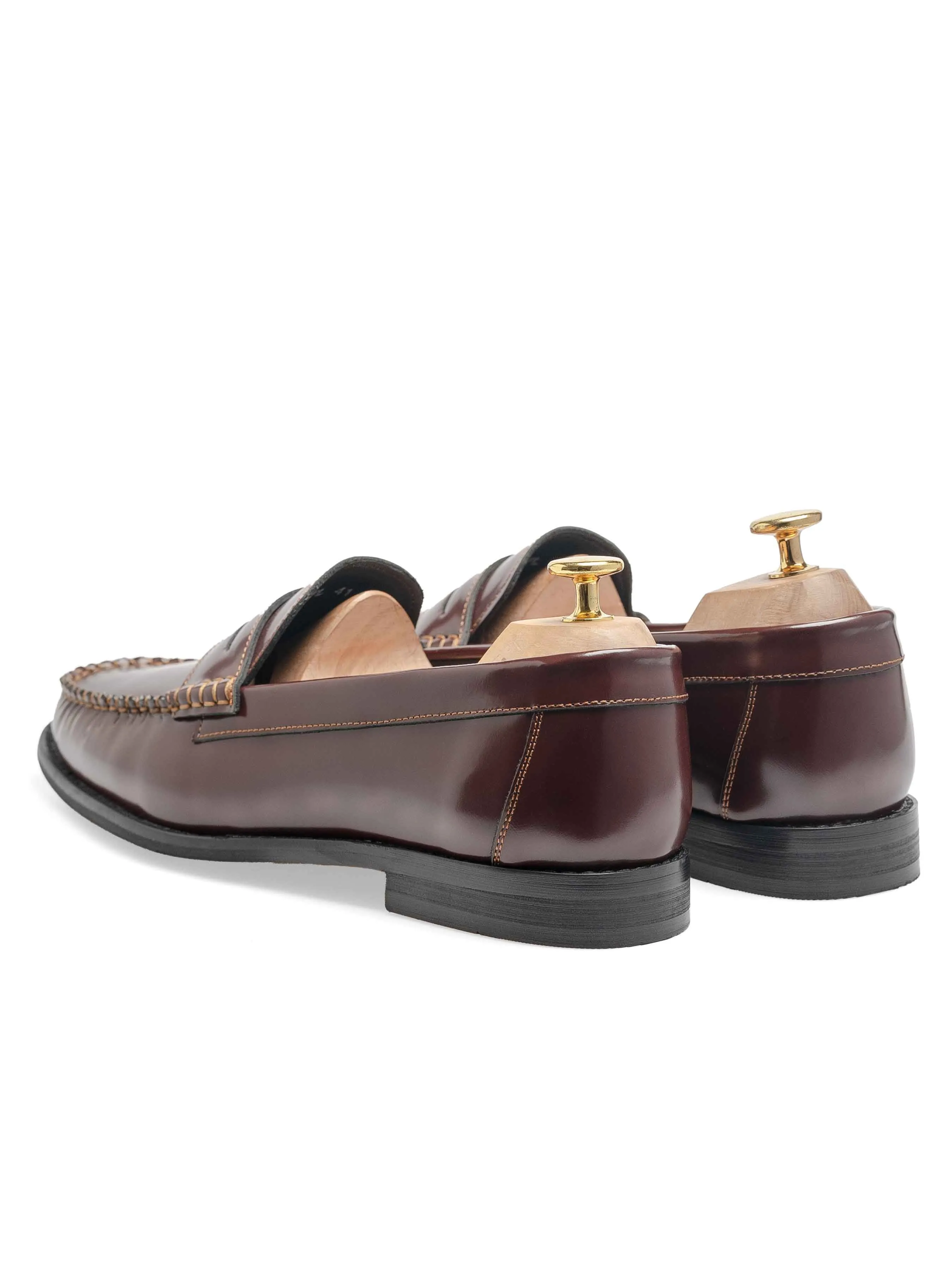 Penny Loafer - Brown Polished Leather Christmas Eve Sale Confidence Starts Here