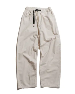 Danton Colour Denim Tuck Belted Pant Ecru HookAndLoop Comfortable Roll
