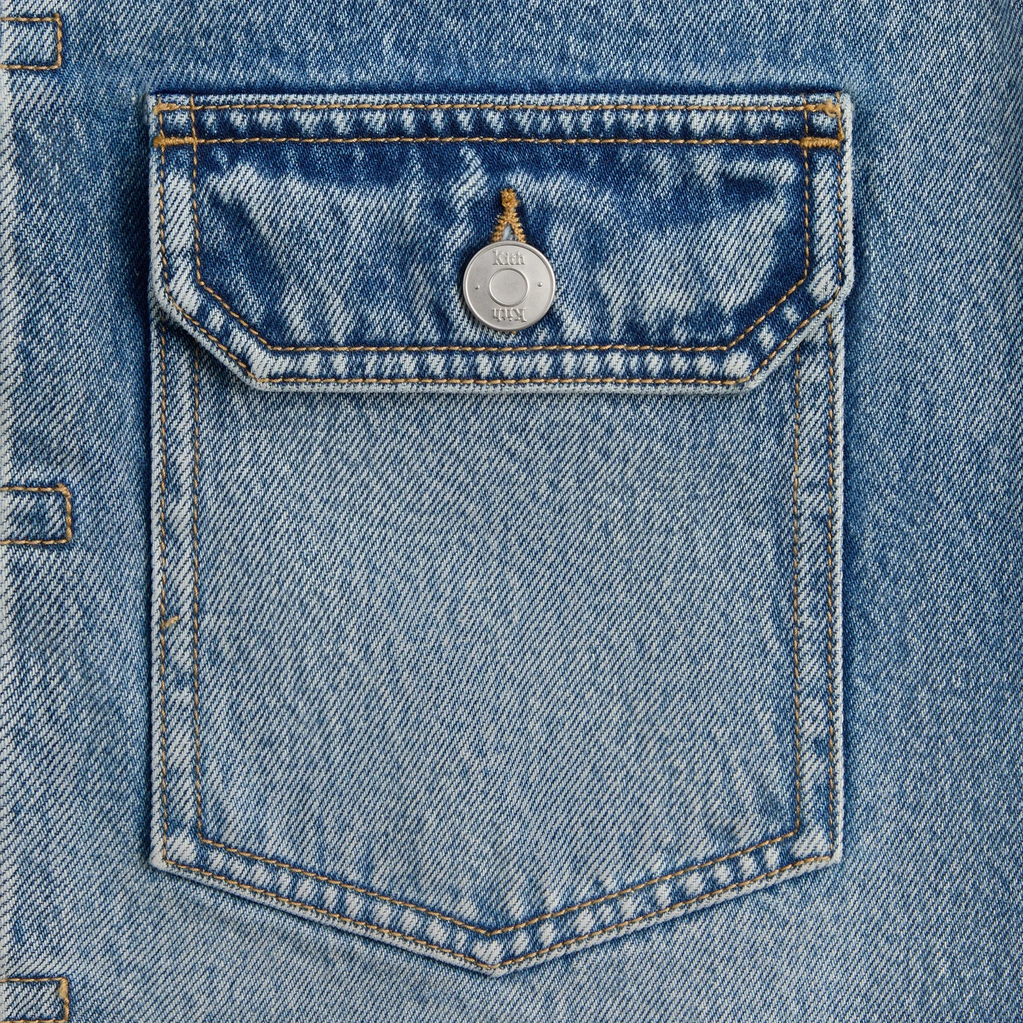 Kith Alonzo Denim Jacket - Mid Indigo Push-Up Effect