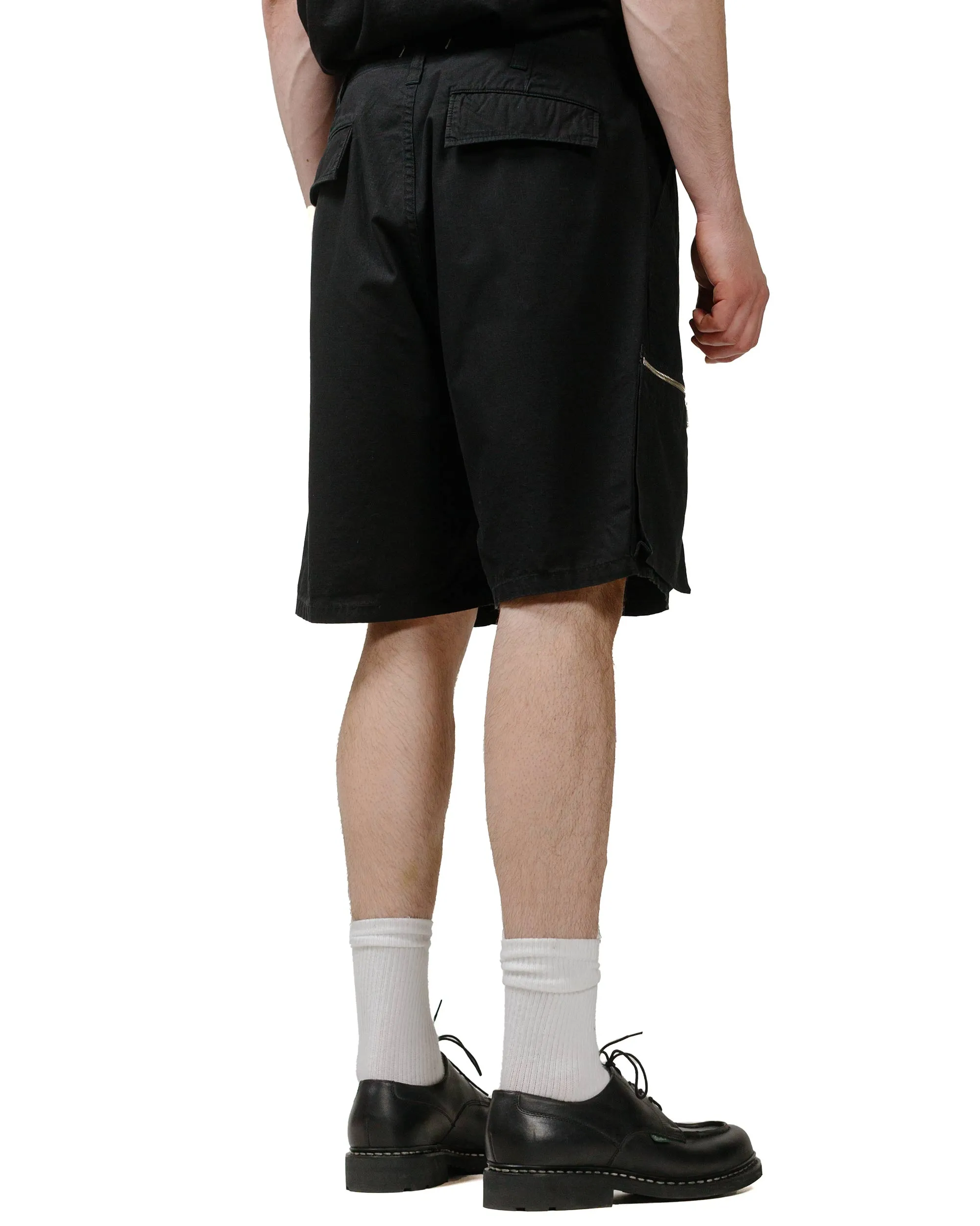 Patch Pocket Style Nonnative Trooper 6P Shorts Cotton Ripstop Black