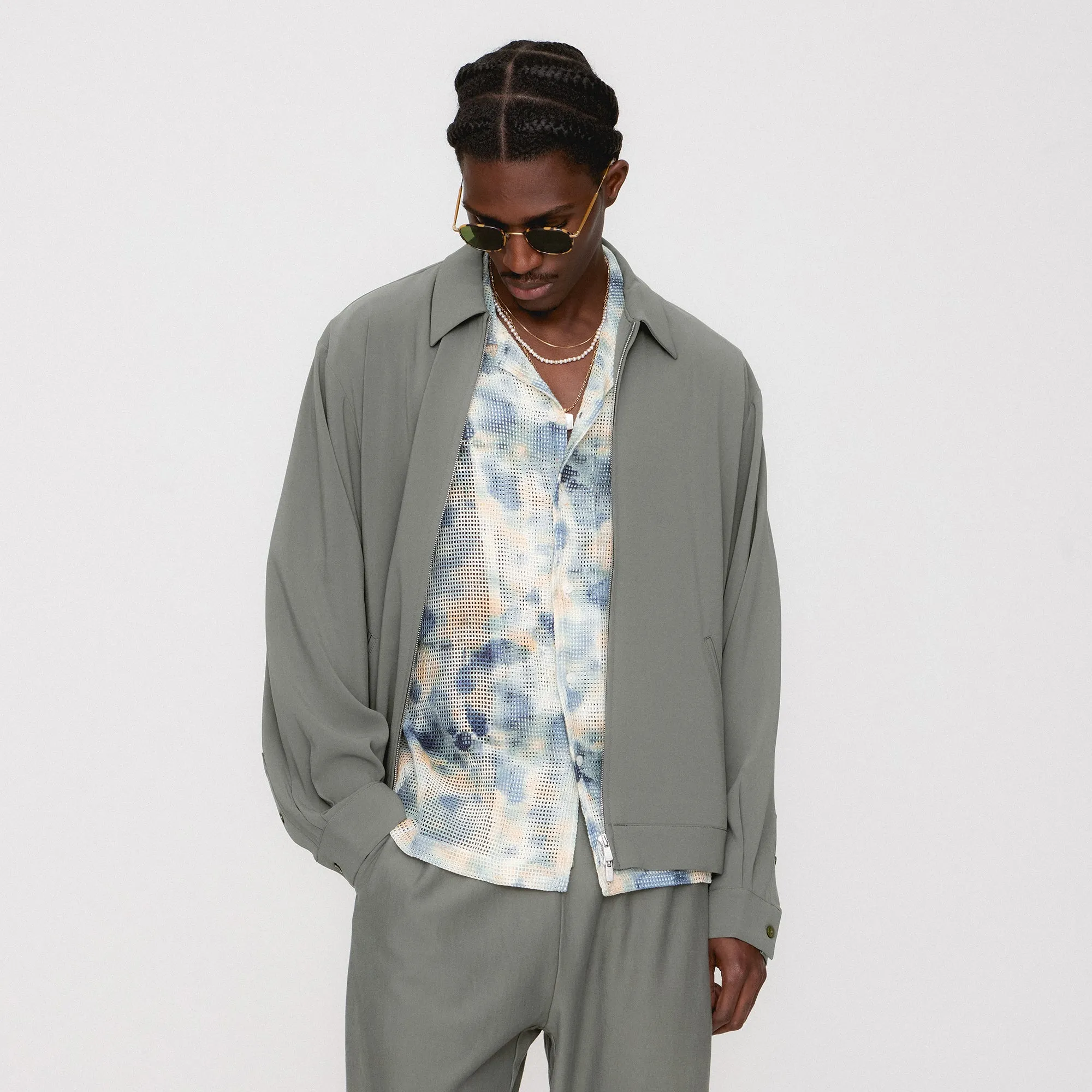 Regular Style Comfortable Elastic Activity Kith Connor Blouson Jacket - Rhizome