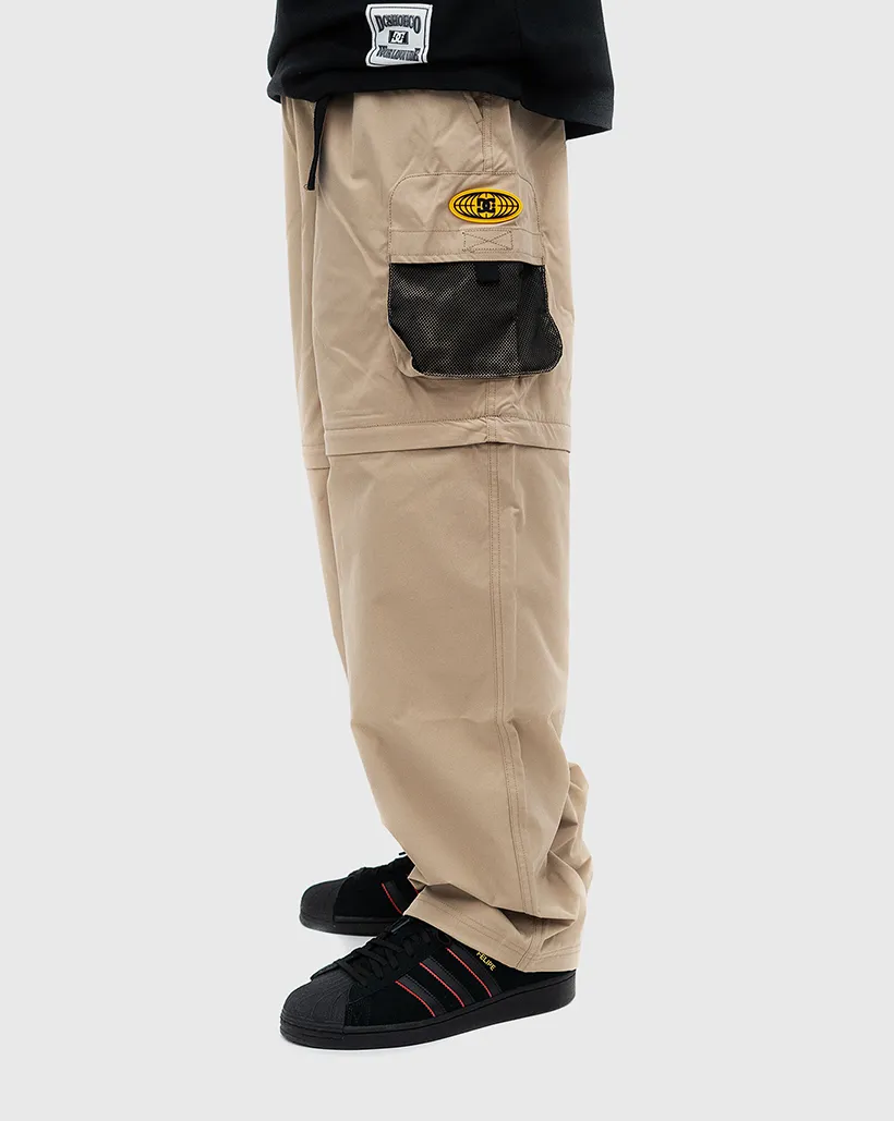 Comfortable Waist Pack Dc All Terrain Convertible Cargo Pants - Crockery