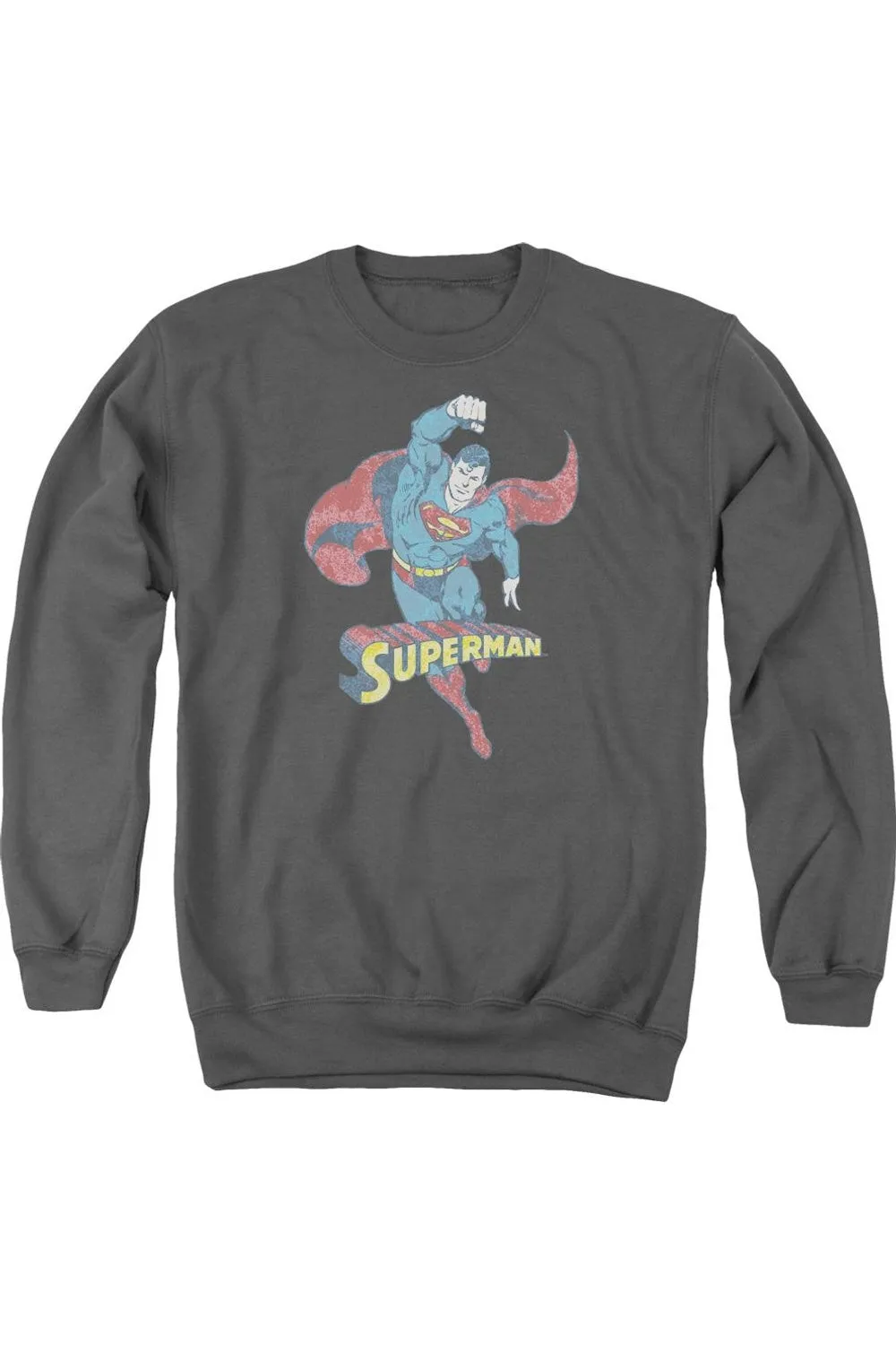 Pull à capuche adulte Superman désaturé DC Comics