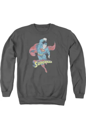 Pull à capuche adulte Superman désaturé DC Comics