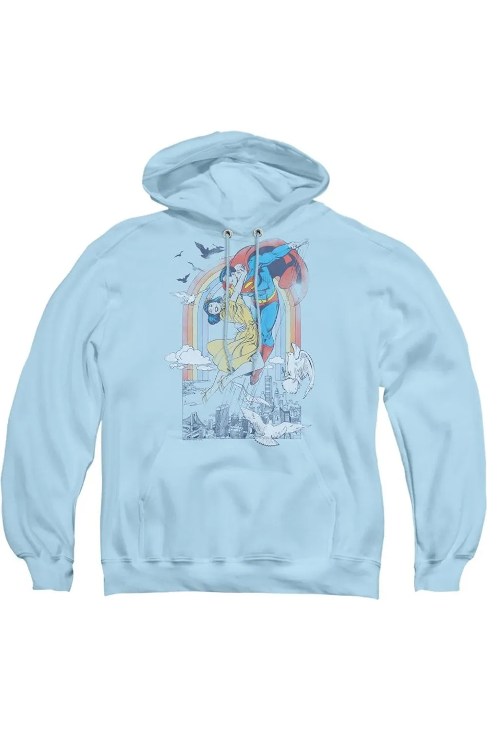 Pull à capuche adulte DC Comics Rainbow Love / Sweat à capuche