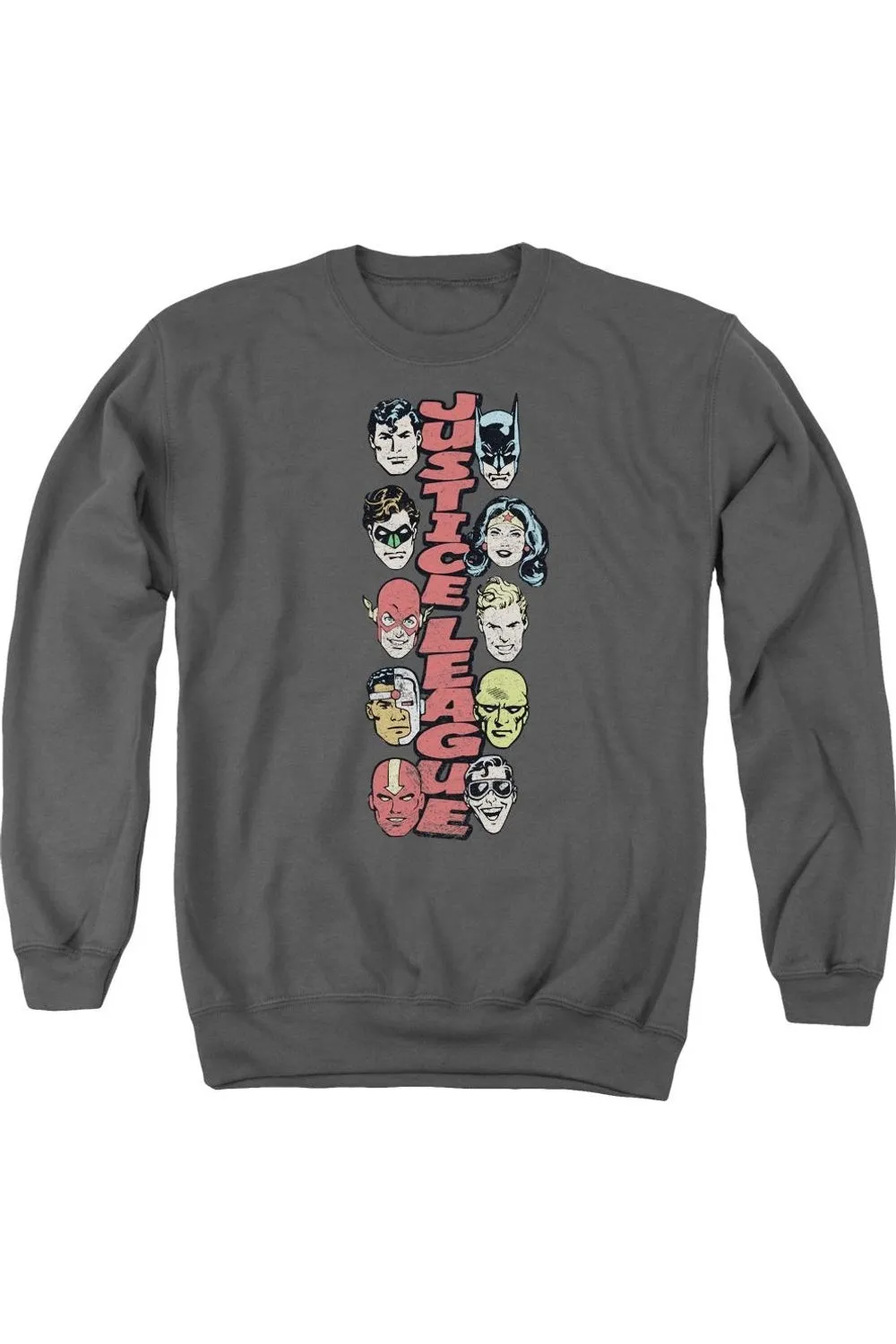 Pull à capuche adulte empilé Justice DC Comics