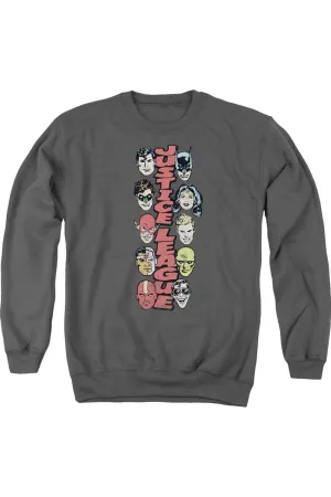 Pull à capuche adulte empilé Justice DC Comics