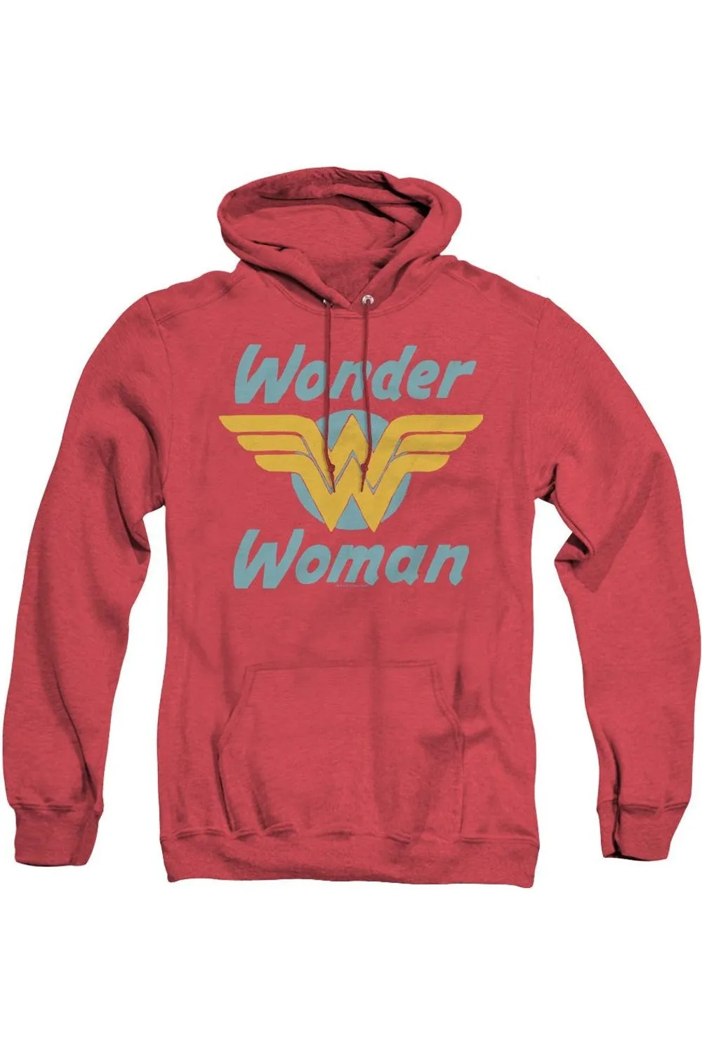 Pull à capuche adulte Wonder Woman Wings de DC Comics en molleton heather