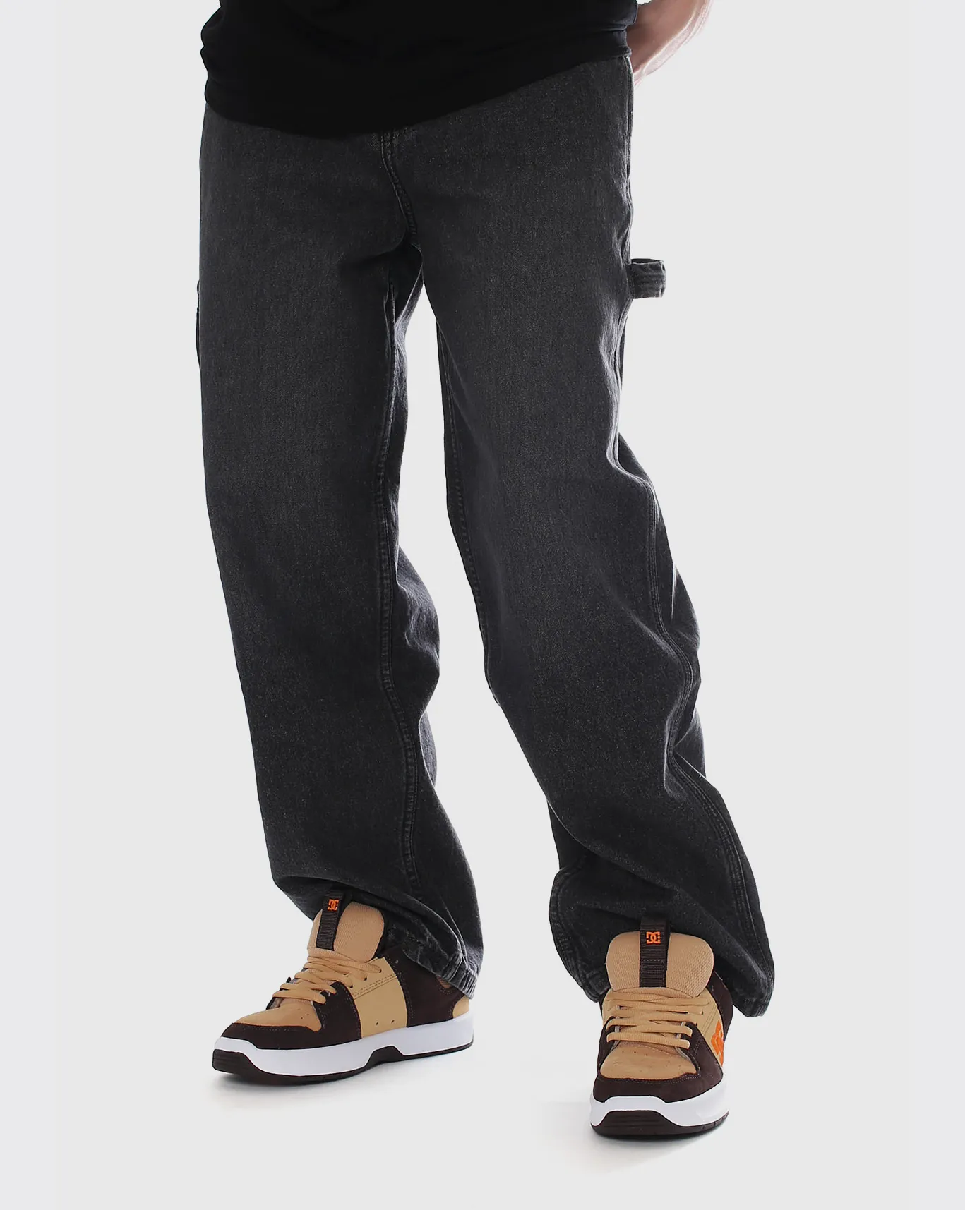 Dc Worker Carpenter Denim Pant - Black - Sale Rare Non Slip Socks