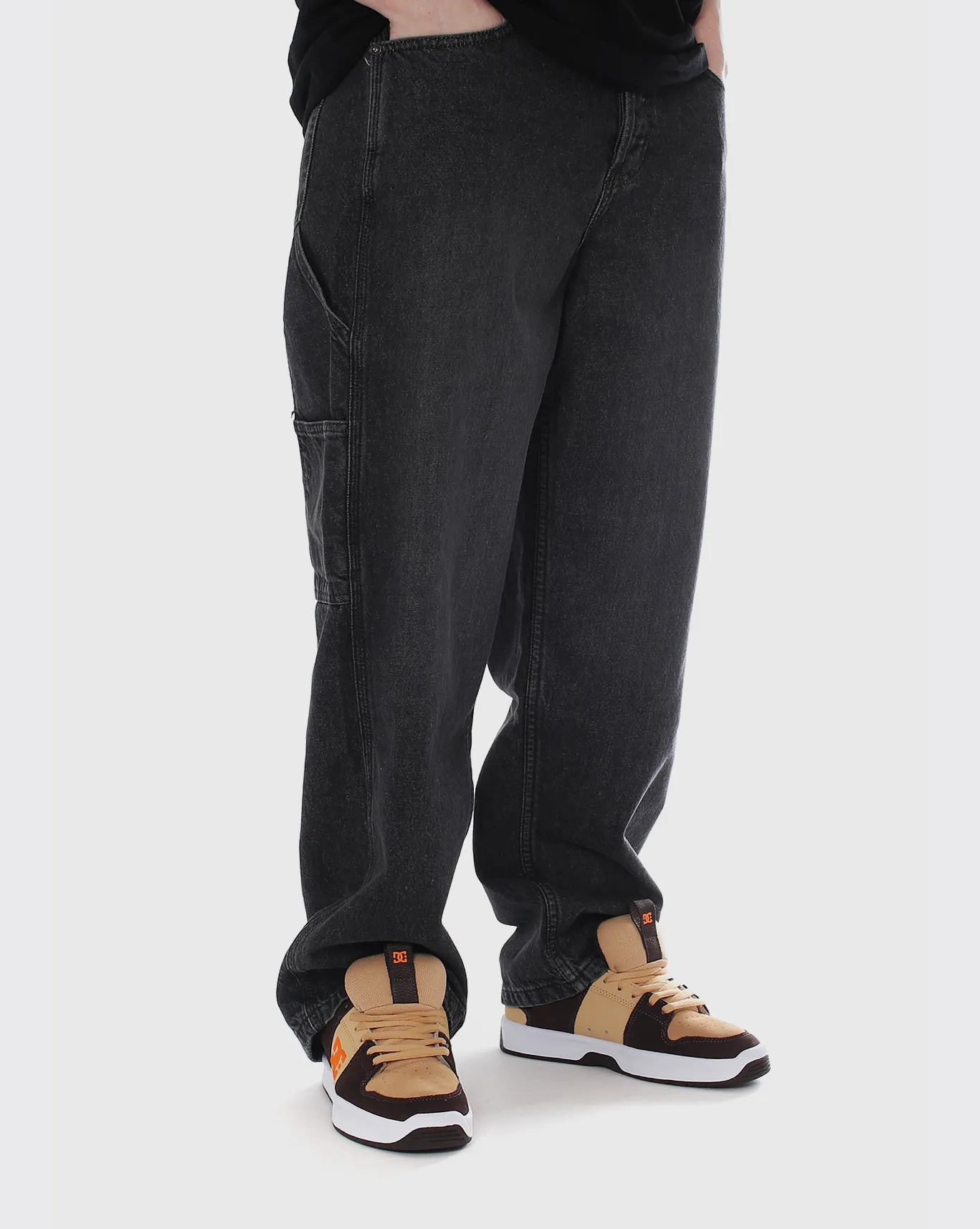 Dc Worker Carpenter Denim Pant - Black - Sale Professional Craftsmanship Injection - Molded Part
