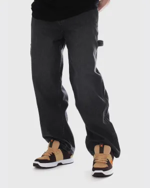 Dc Worker Carpenter Denim Pant - Black - Sale Rare Non Slip Socks
