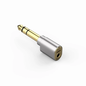 ddHiFi DJ65A(AL) 3.5mm Female to 6.35mm Male Adapter (New Aluminium Version) hi-fi hi-res music player,hi-fi FLAC player,hi-fi DSD player