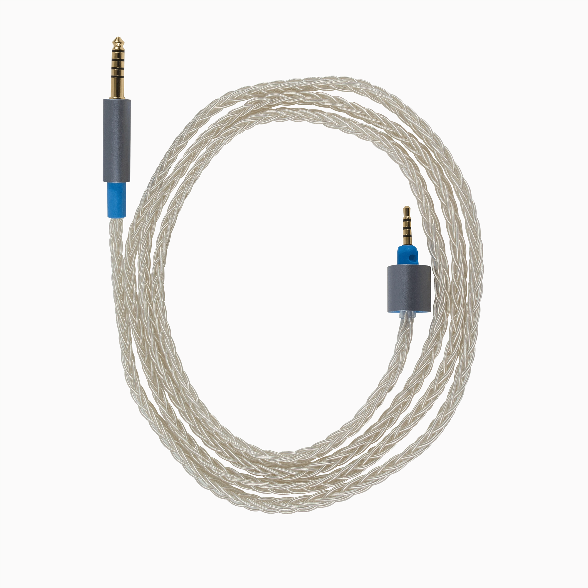 Dekoni Audio Ensemble Presplit Silver Braided Headphone Cable hi-fi hi-res music player,hi-fi FLAC player,hi-fi DSD player