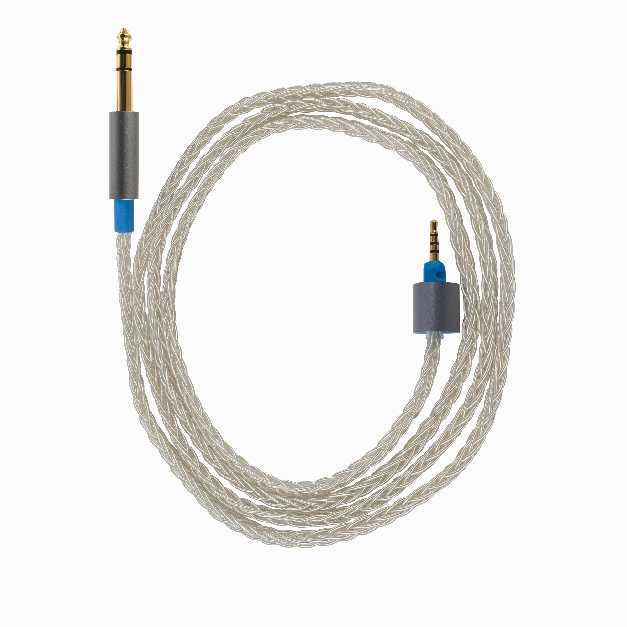 Dekoni Audio Ensemble Presplit Silver Braided Headphone Cable