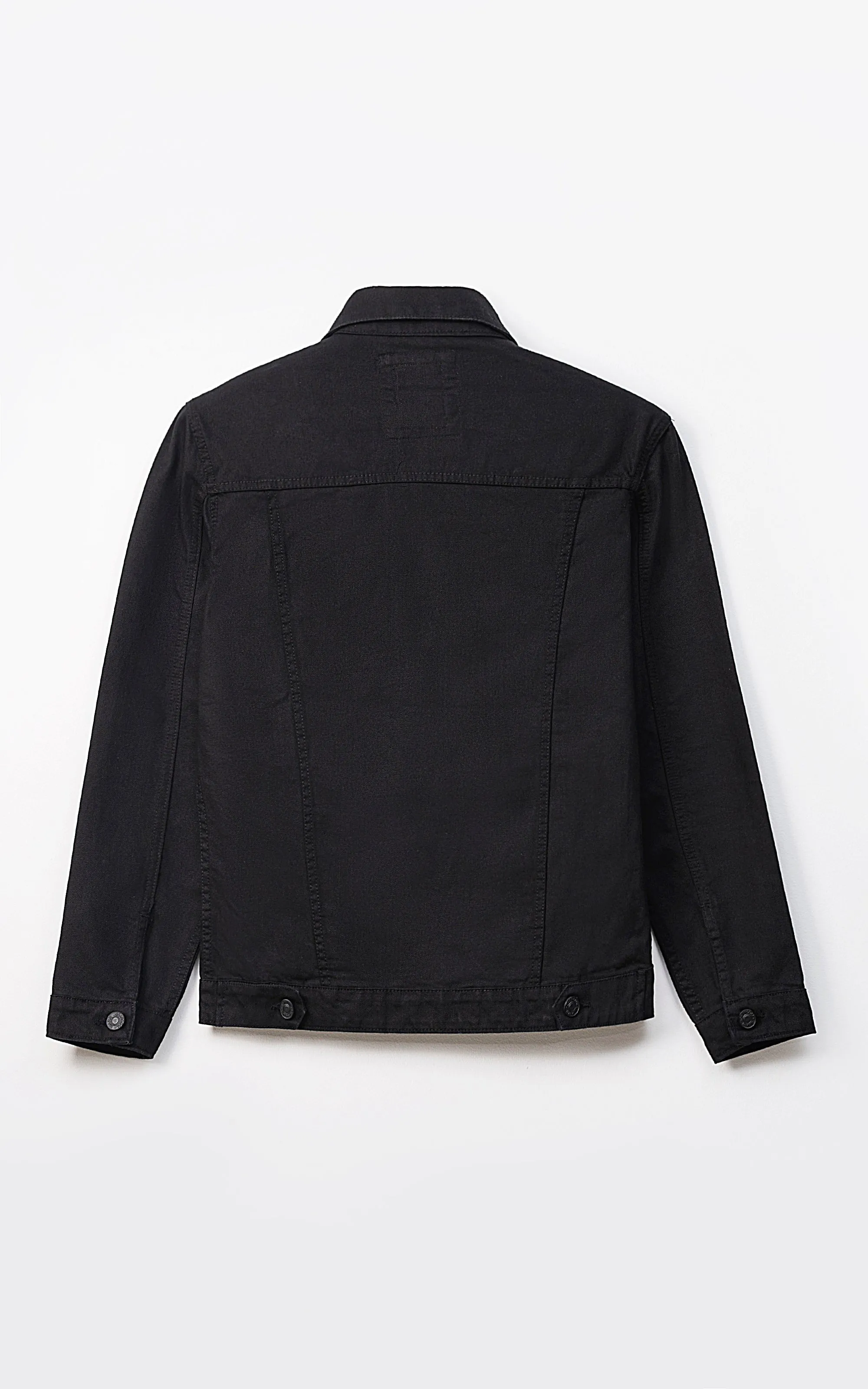 Comfort Aerodynamic Fashionable Slippers Denim Full Sleeve Jacket Black